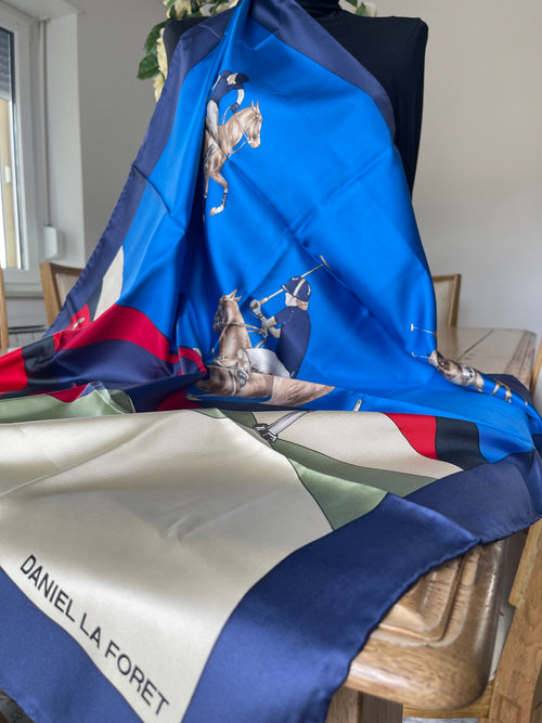 Daniel La Foret carré foulard schal sjaal silk soie