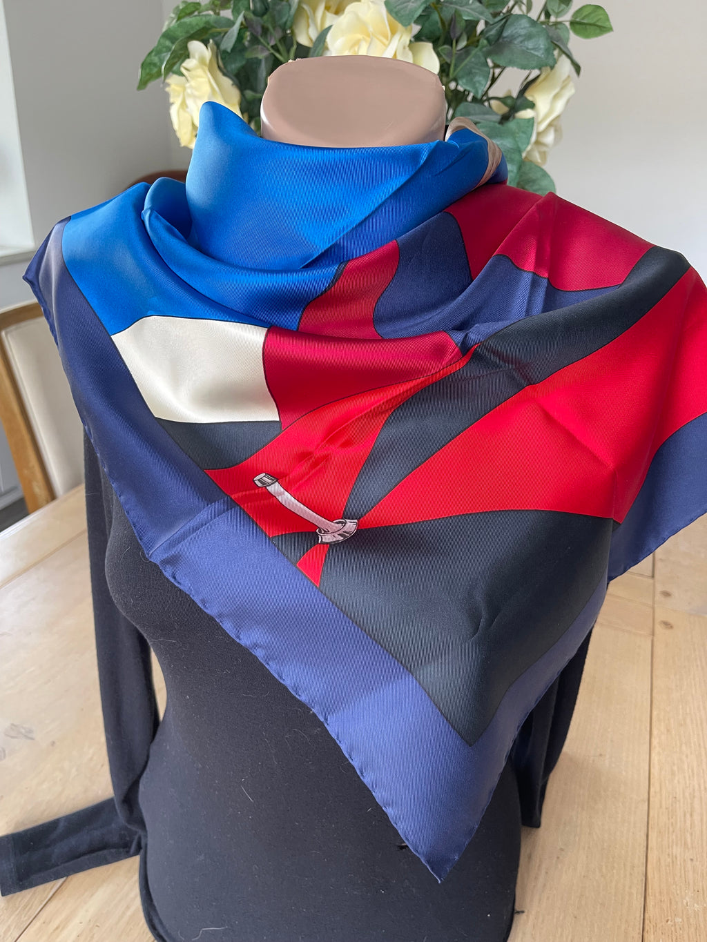 Daniel La Foret carré foulard schal sjaal silk soie