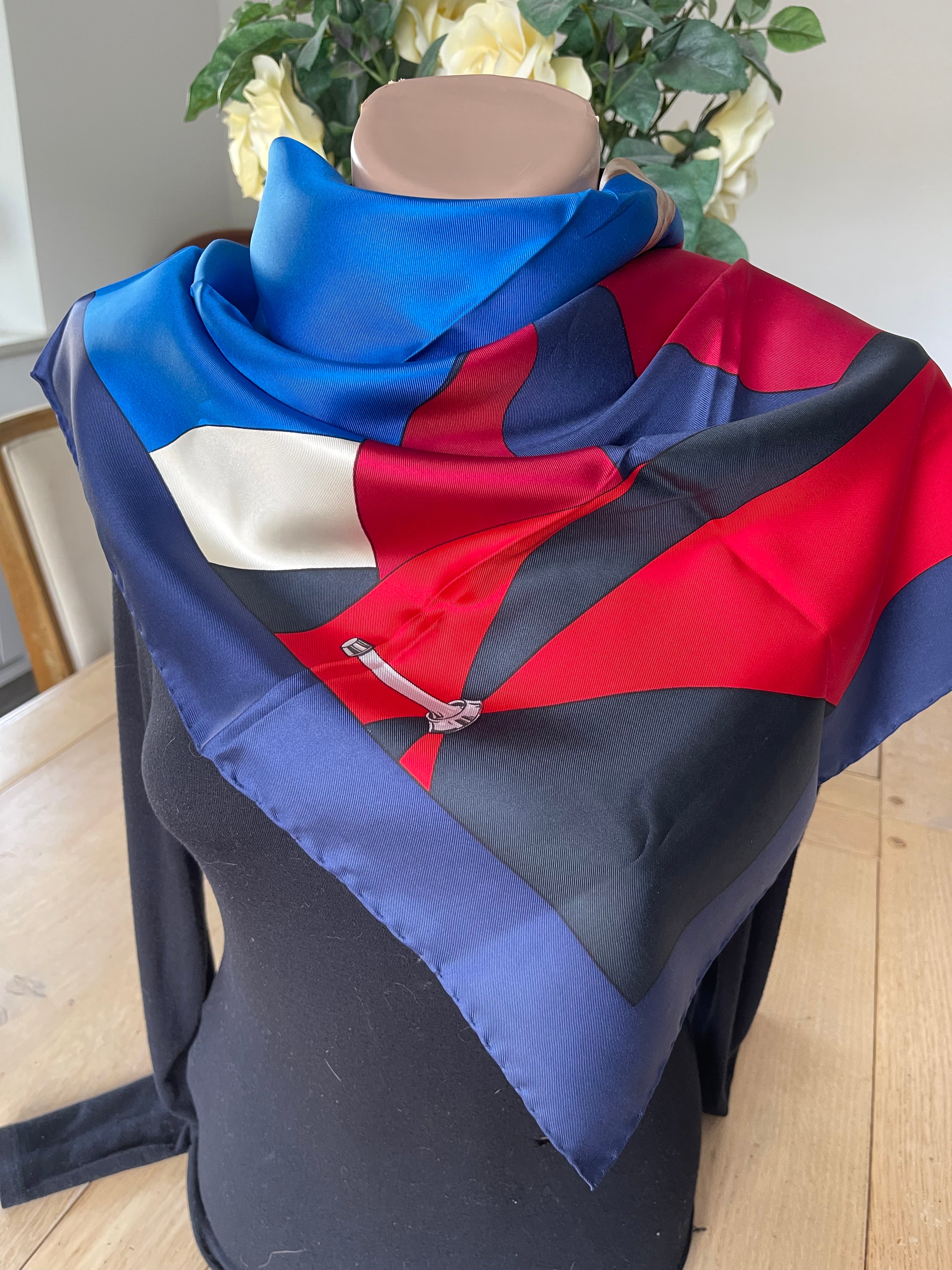 Daniel La Foret carré foulard schal sjaal silk soie
