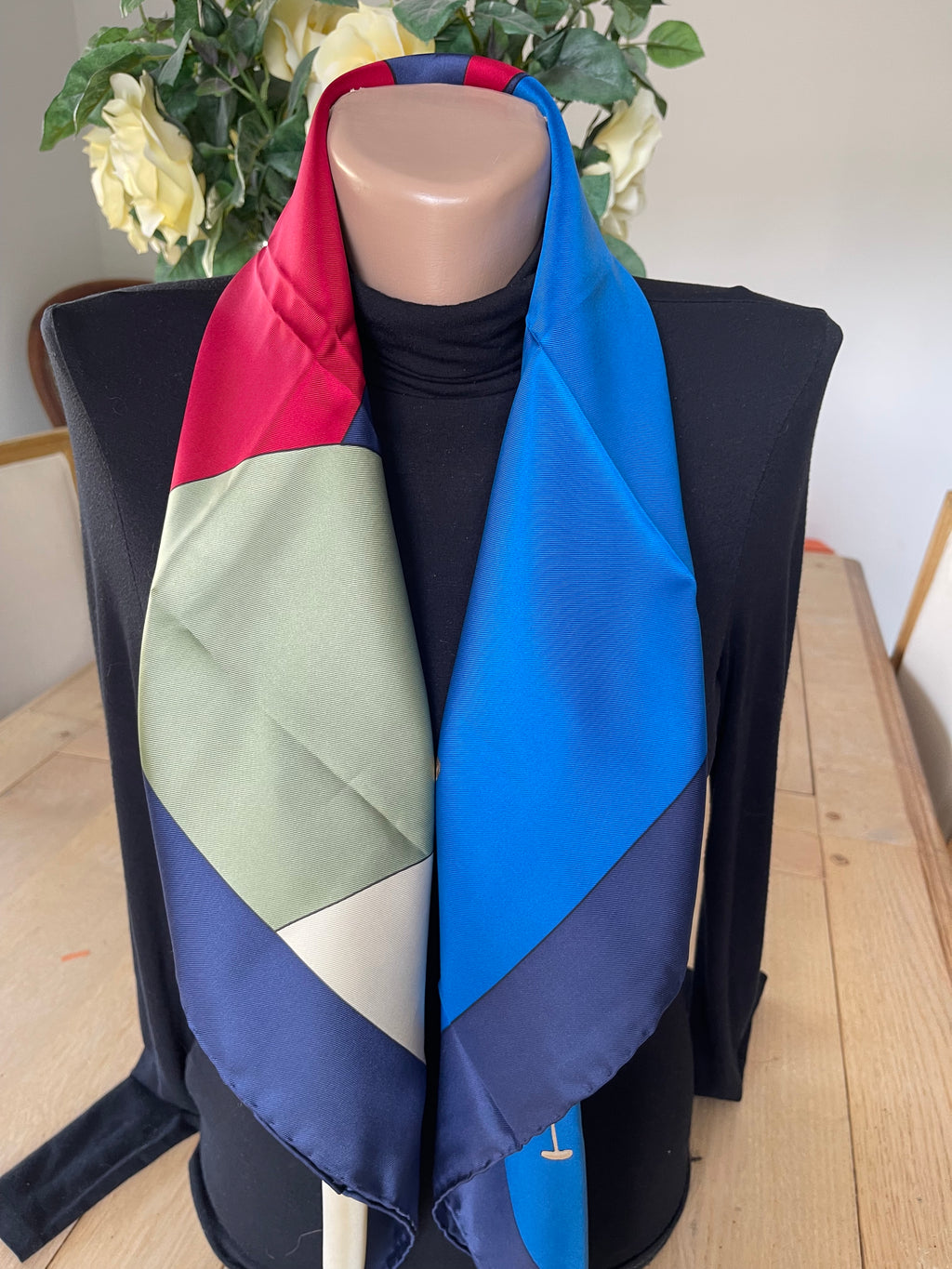 Daniel La Foret carré foulard schal sjaal silk soie