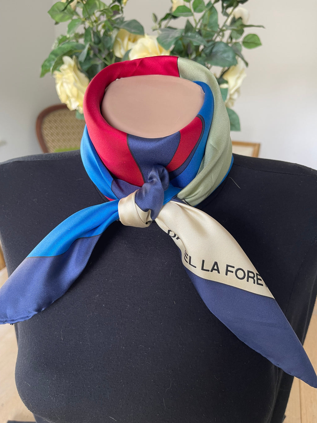 Daniel La Foret carré foulard schal sjaal silk soie