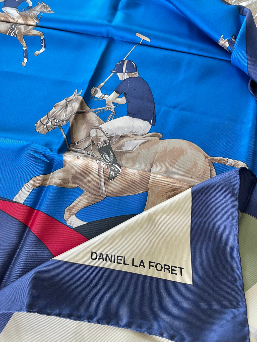 Daniel La Foret carré foulard schal sjaal silk soie