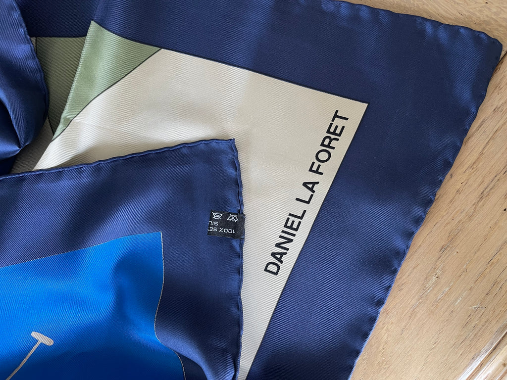 Daniel La Foret carré foulard schal sjaal silk soie