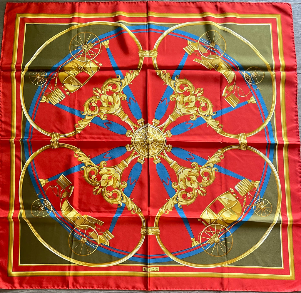R di RATTI carré foulard schal sjaal silk seide soie