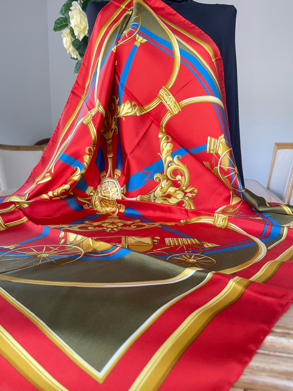 R di RATTI carré foulard schal sjaal silk seide soie
