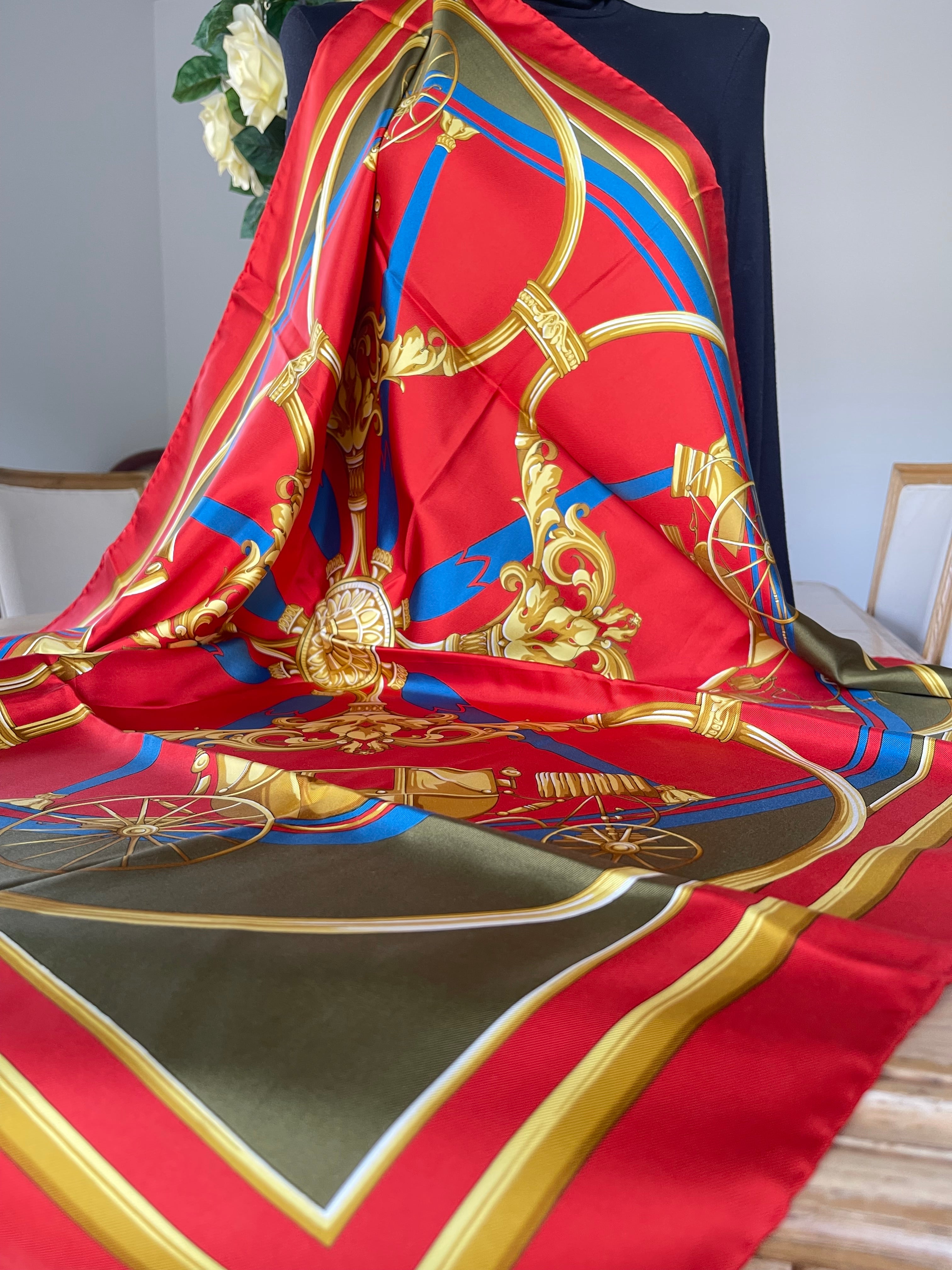 R di RATTI carré foulard schal sjaal silk seide soie
