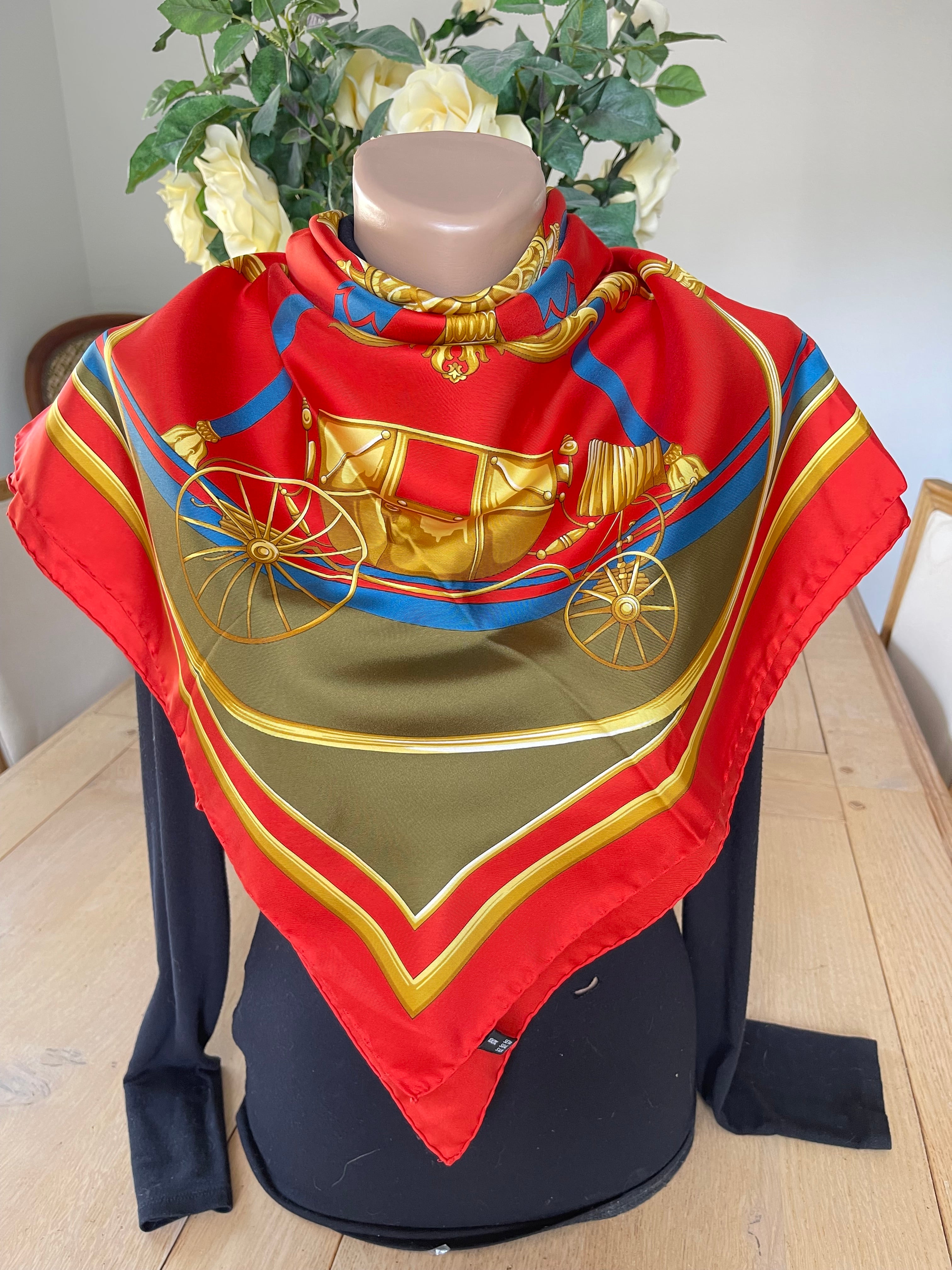 R di RATTI carré foulard schal sjaal silk seide soie