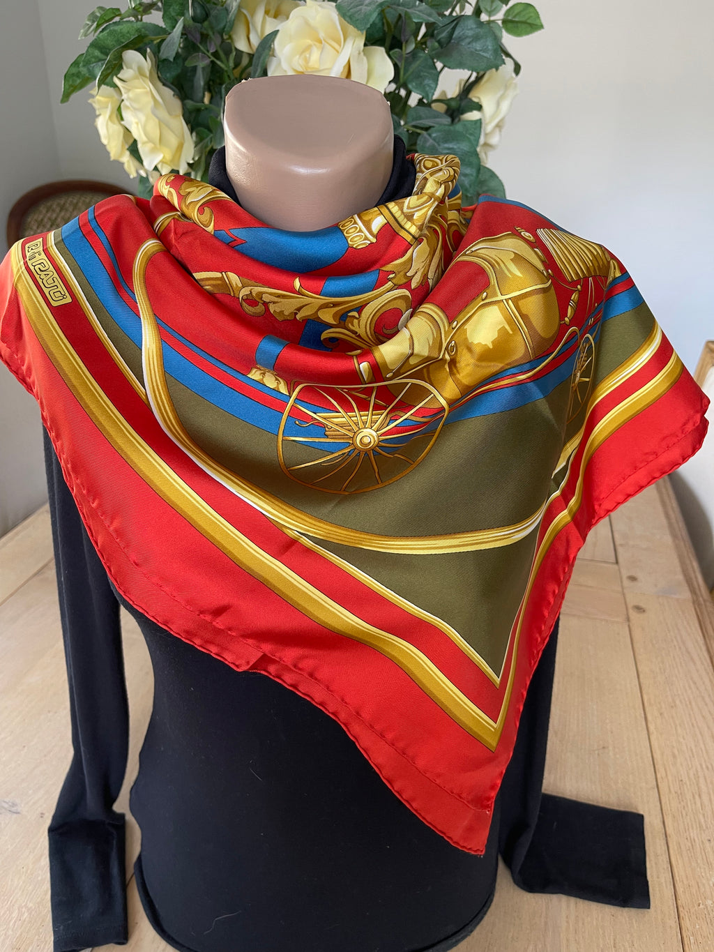 R di RATTI carré foulard schal sjaal silk seide soie