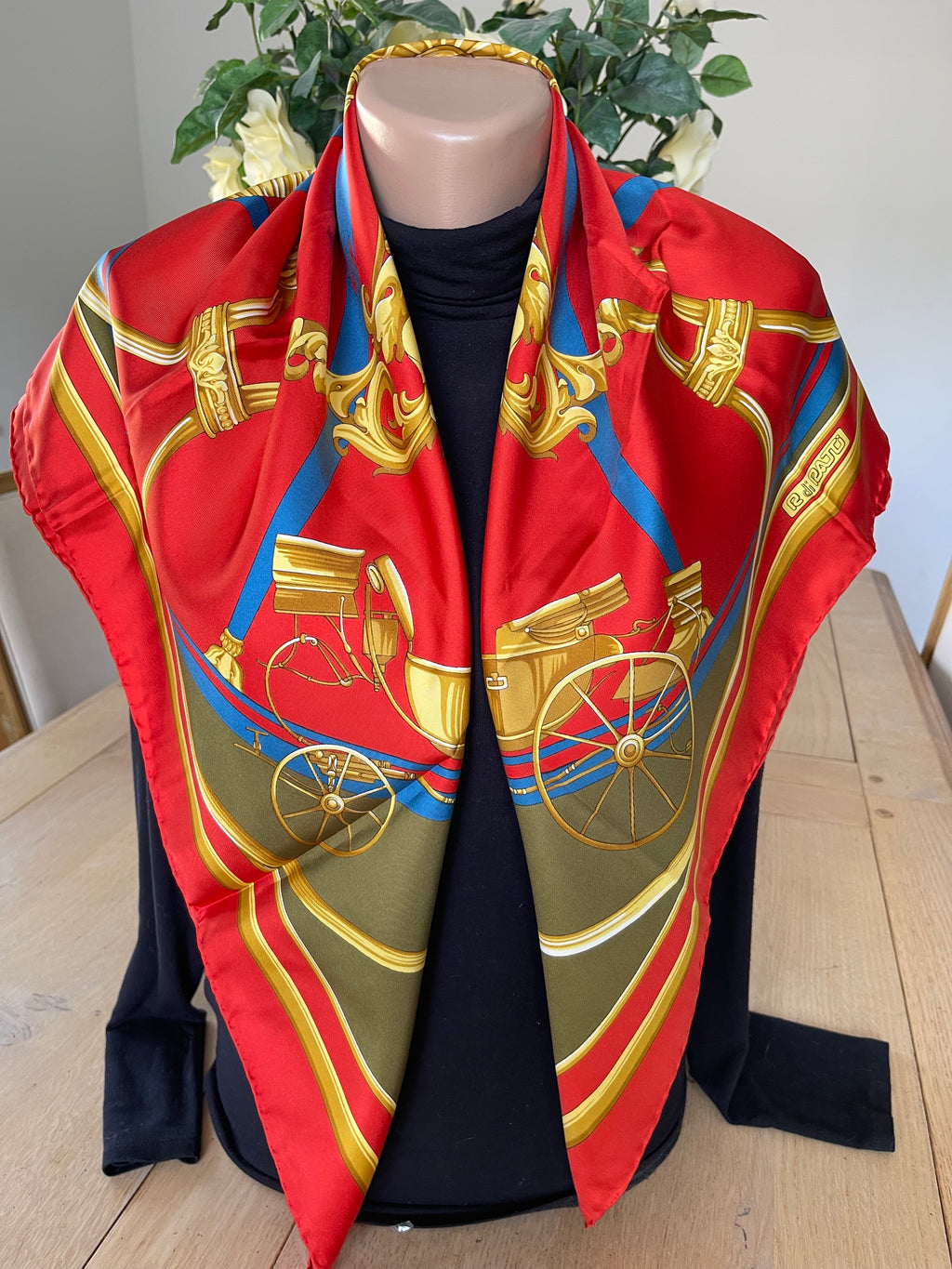 R di RATTI carré foulard schal sjaal silk seide soie