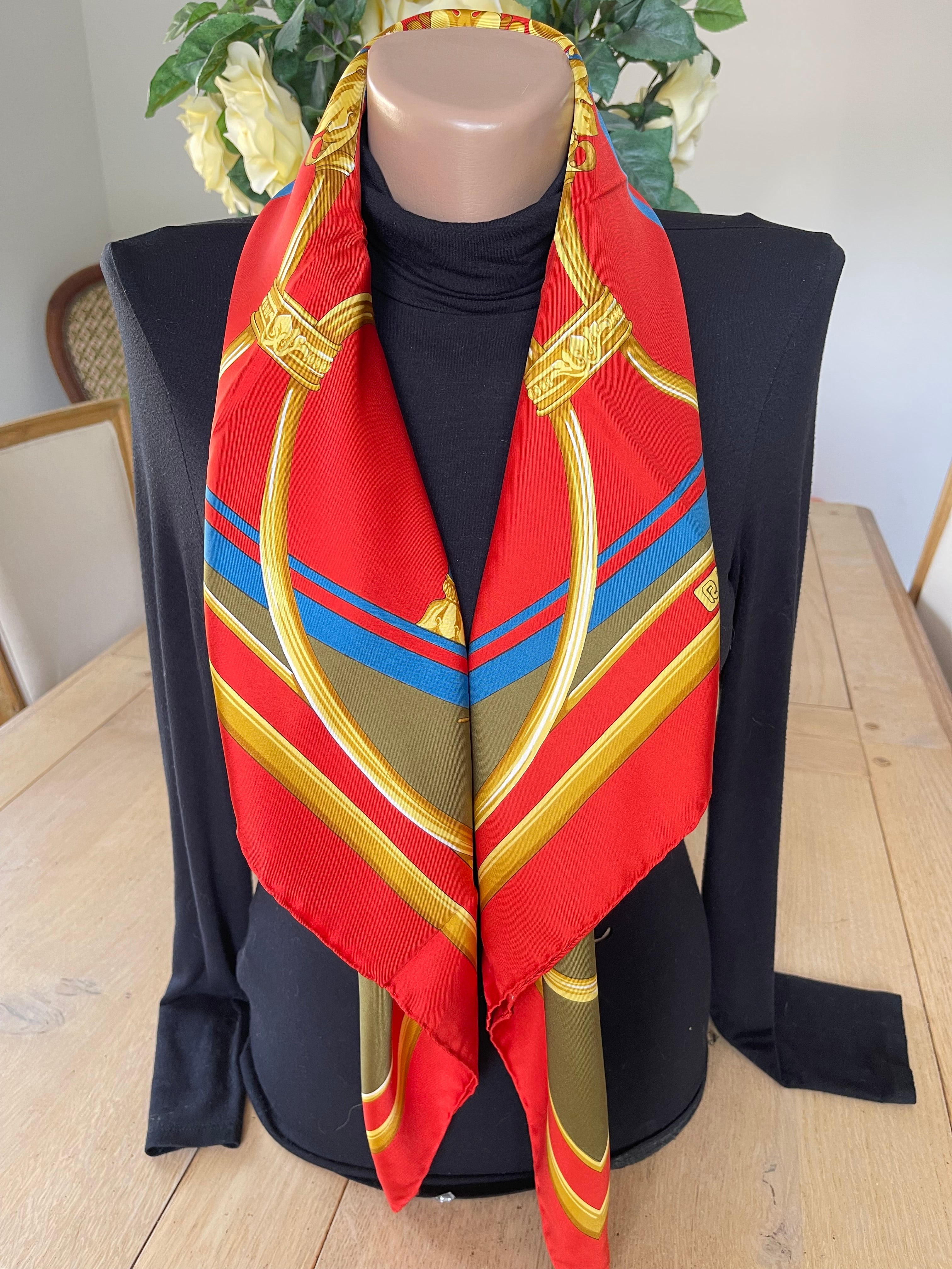R di RATTI carré foulard schal sjaal silk seide soie