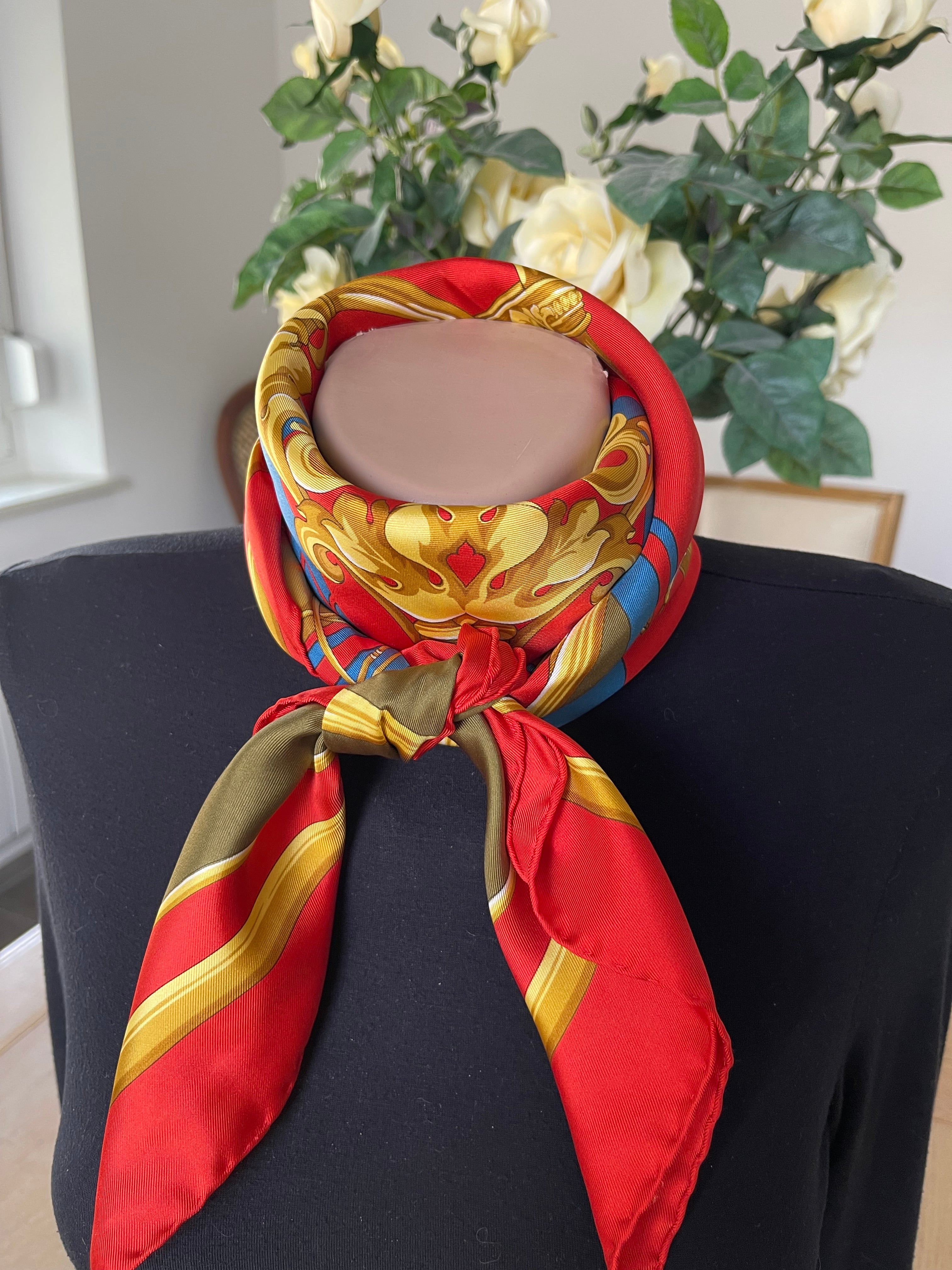 R di RATTI carré foulard schal sjaal silk seide soie