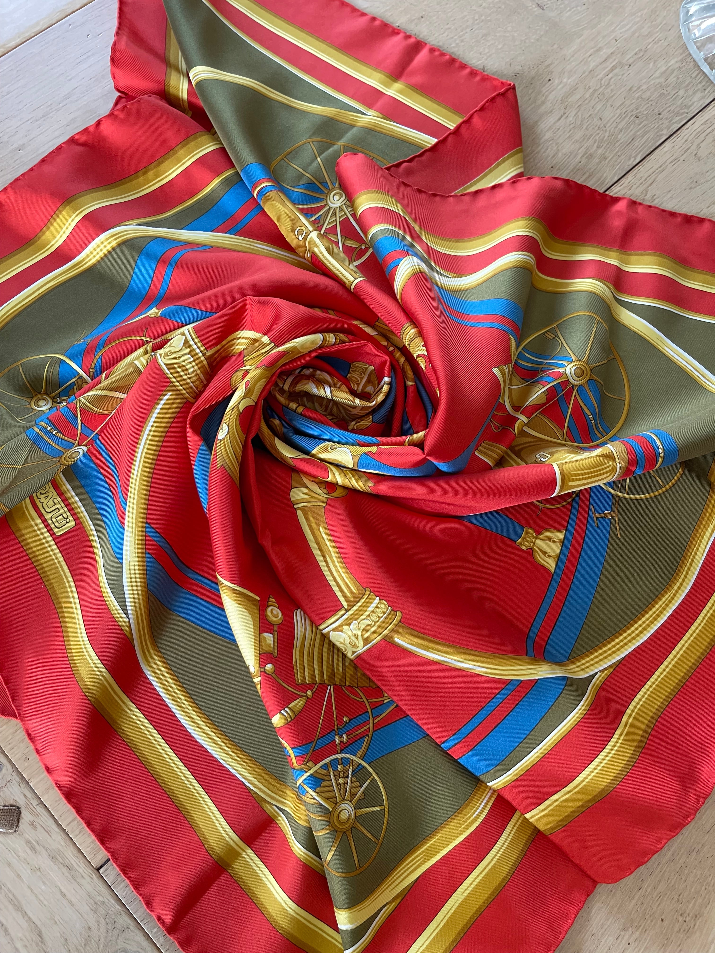 R di RATTI carré foulard schal sjaal silk seide soie