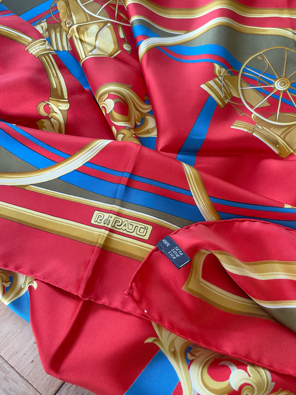 R di RATTI carré foulard schal sjaal silk seide soie