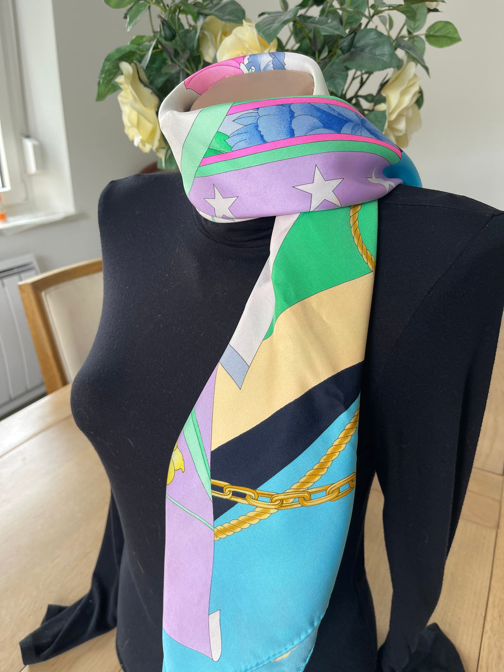 LEONARD foulard carré schal scarf sjaal seide silk soie