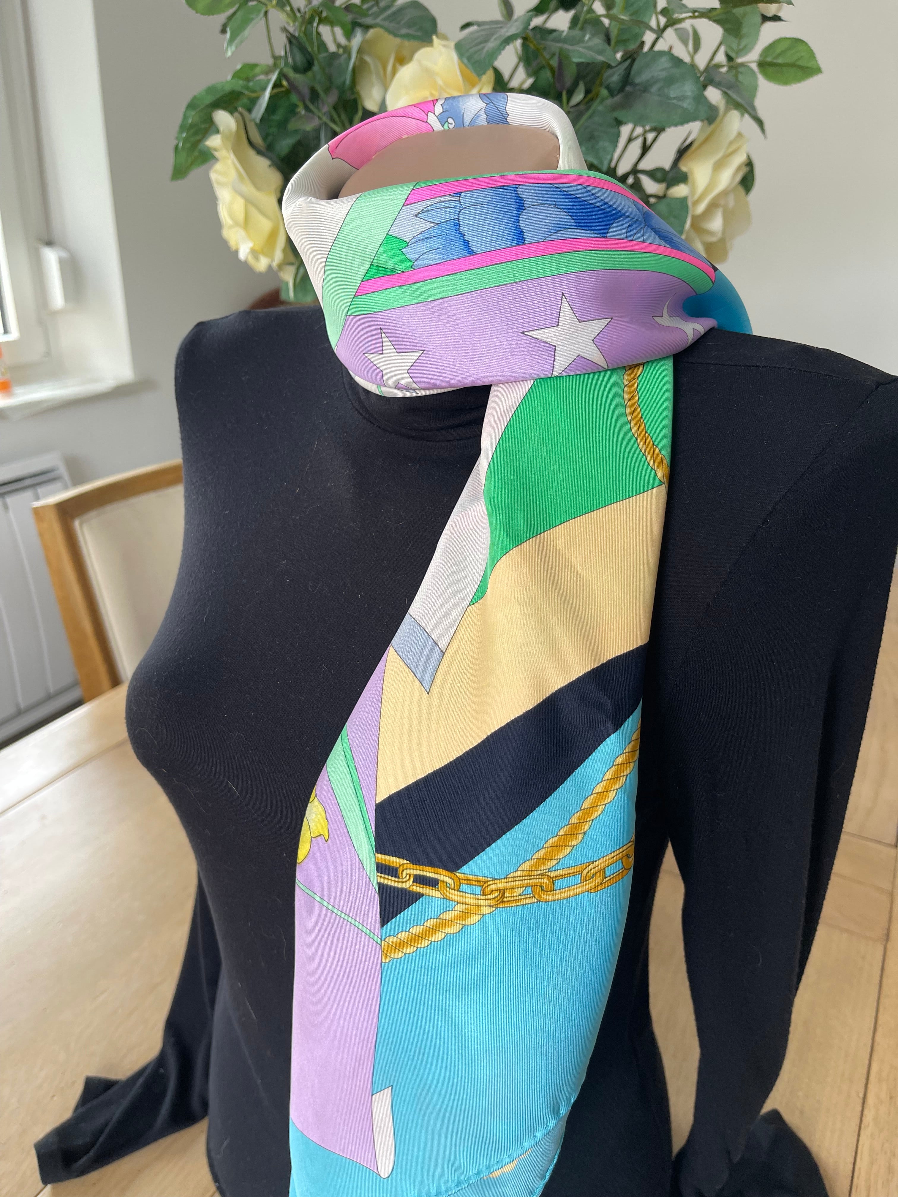 LEONARD foulard carré schal scarf sjaal seide silk soie