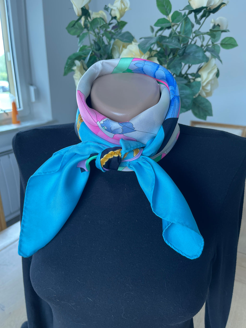 LEONARD foulard carré schal scarf sjaal seide silk soie