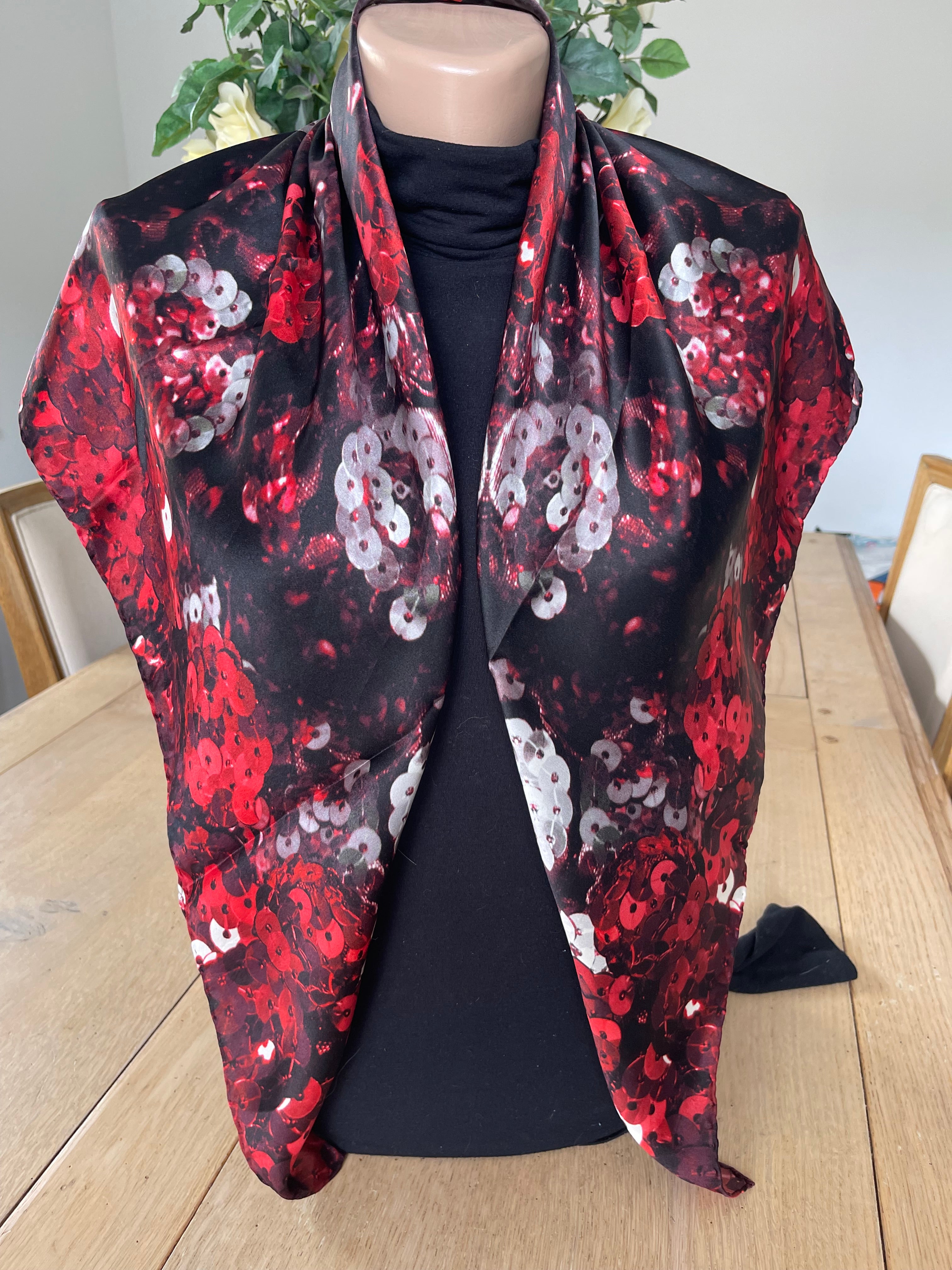 Givenchy foulard carré scarf schal sjaal seide seide soie silk