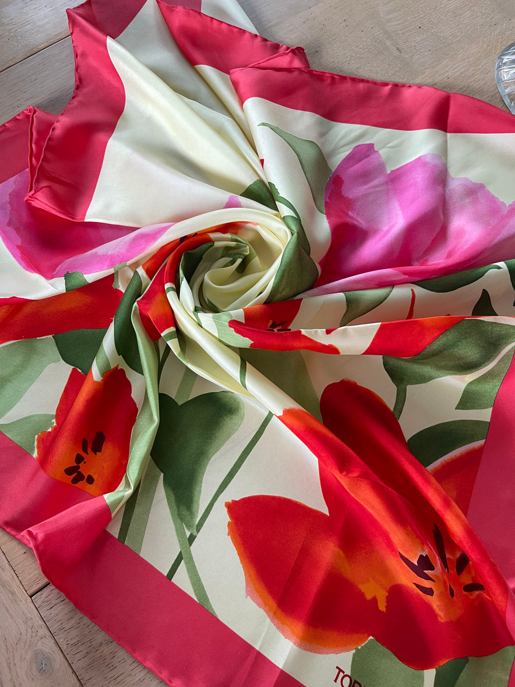 TORRENTE carré foulard scarf schal sjaal seide soie silk