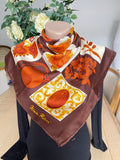 NINA RICCI foulard scarf schal sjaal seide silk soie