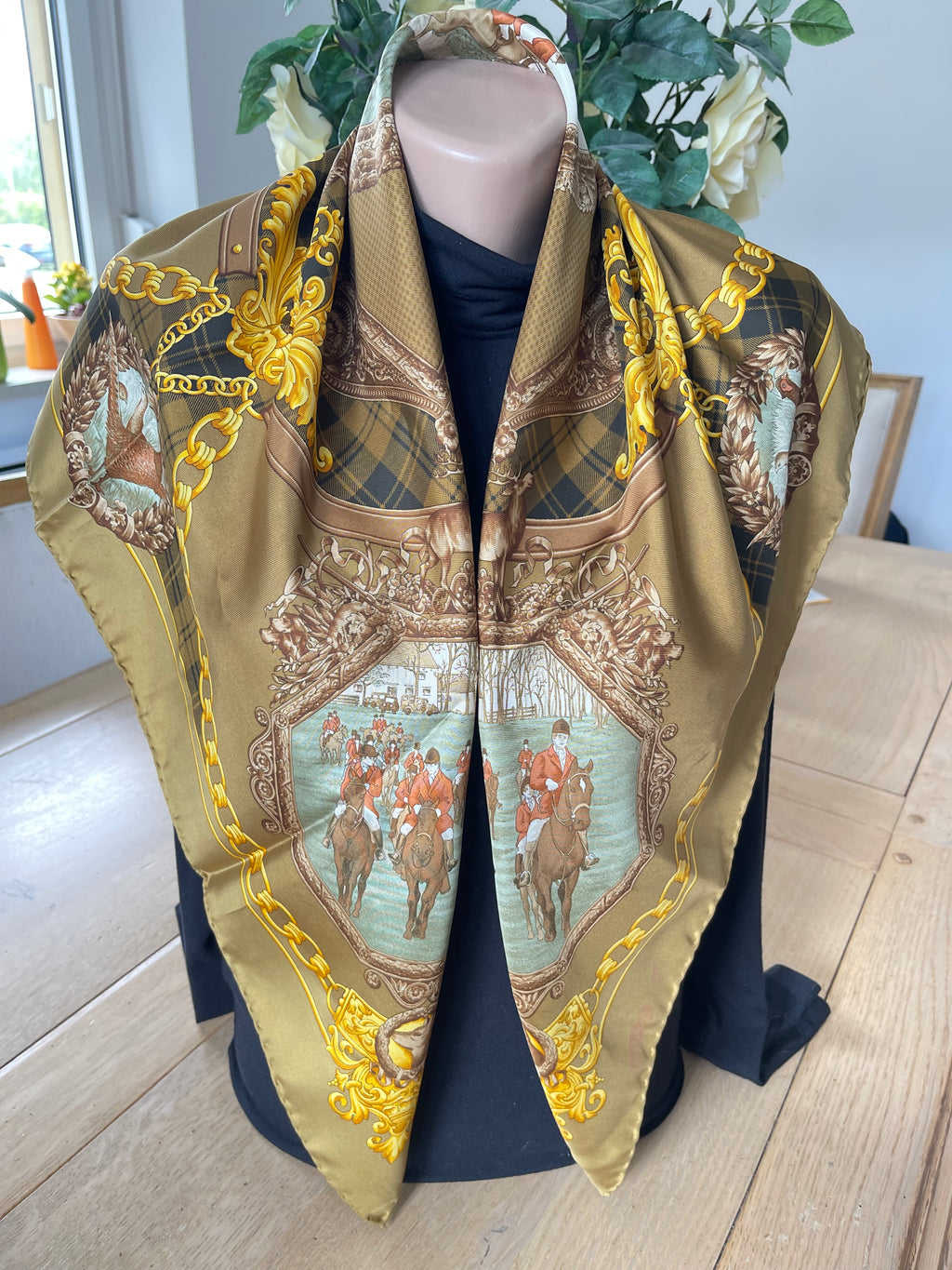 R DI RATTI foulard carré scarf sjaal schal seide silk soie