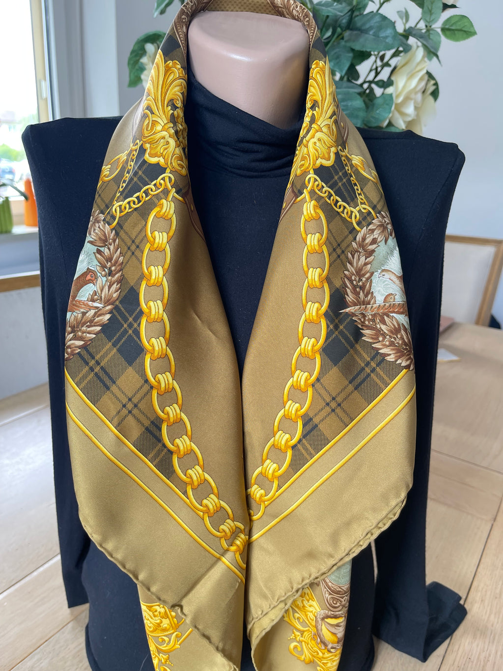 R DI RATTI foulard carré scarf sjaal schal seide silk soie