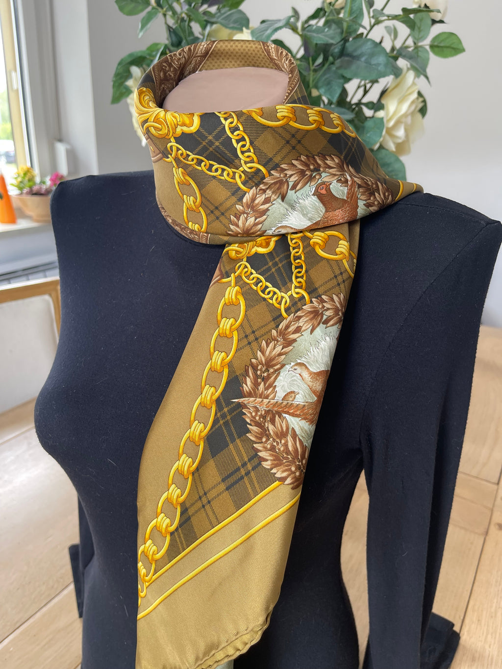 R DI RATTI foulard carré scarf sjaal schal seide silk soie