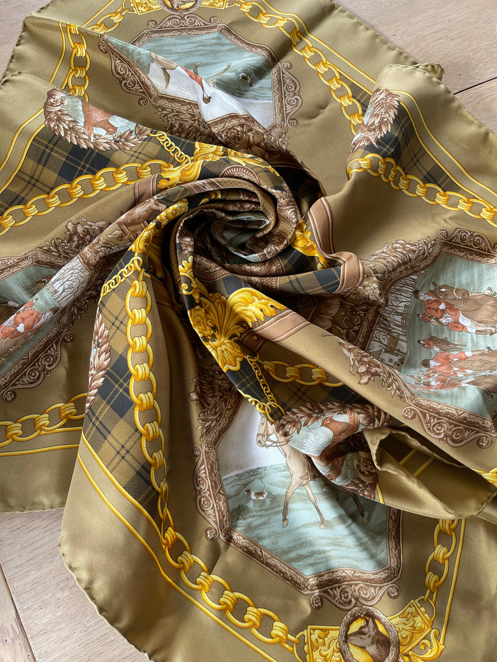 R DI RATTI foulard carré scarf sjaal schal seide silk soie