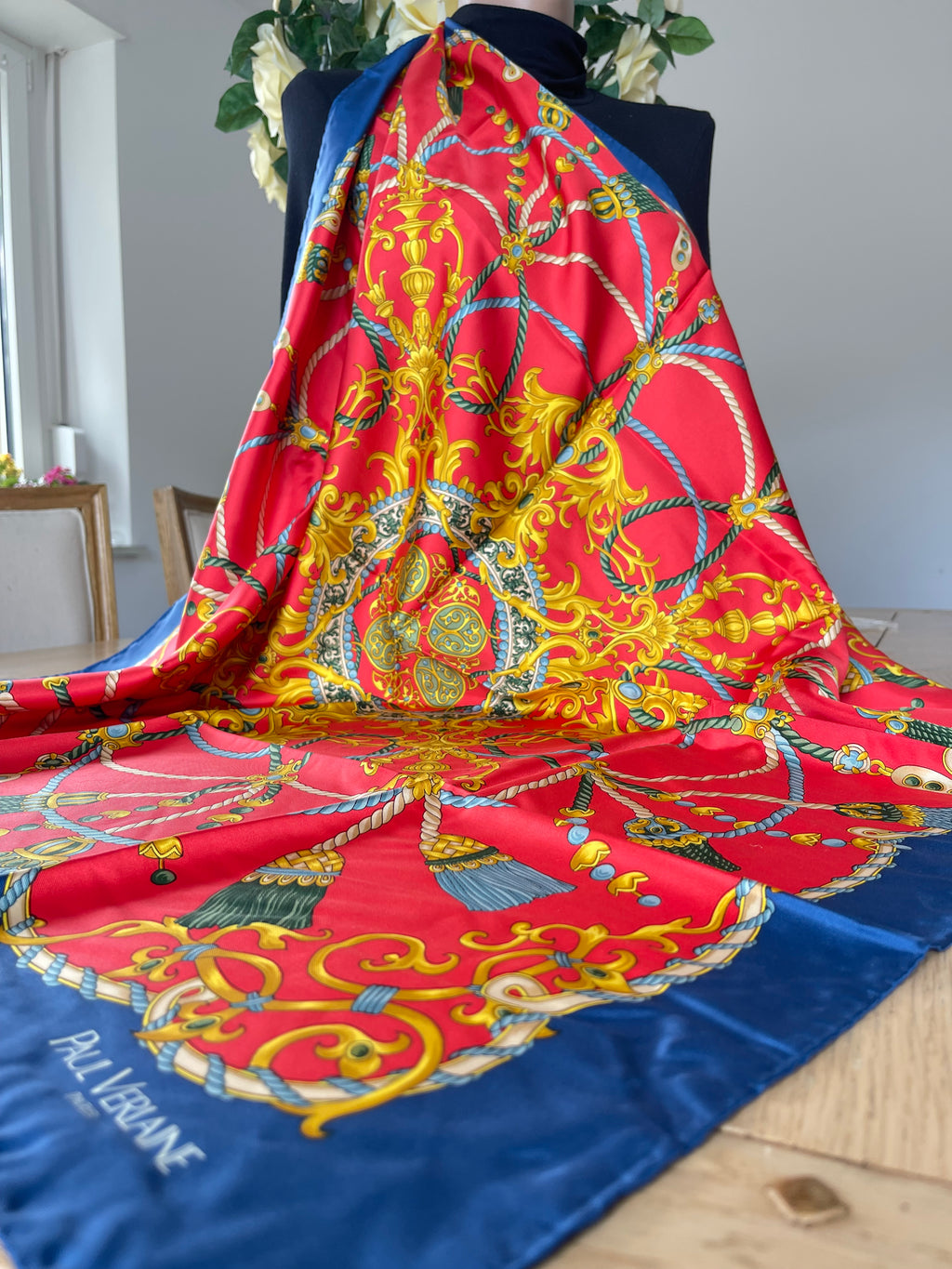PAUL VERLAINE carré foulard schar schal sjaal seide soie silk