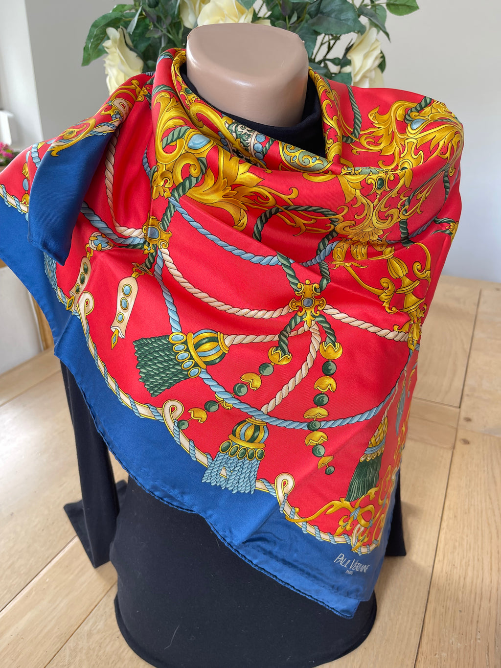 PAUL VERLAINE carré foulard schar schal sjaal seide soie silk