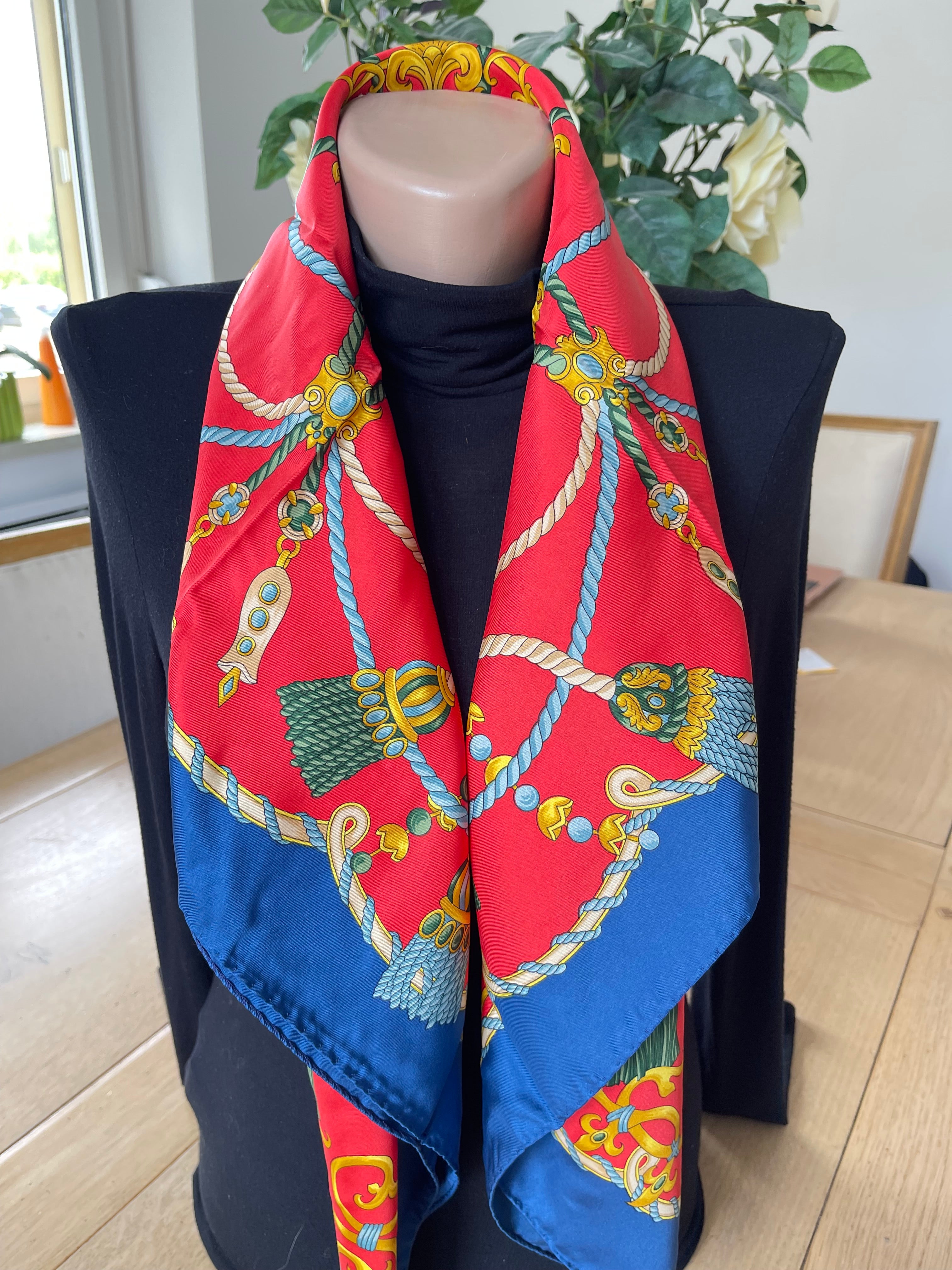 PAUL VERLAINE carré foulard schar schal sjaal seide soie silk