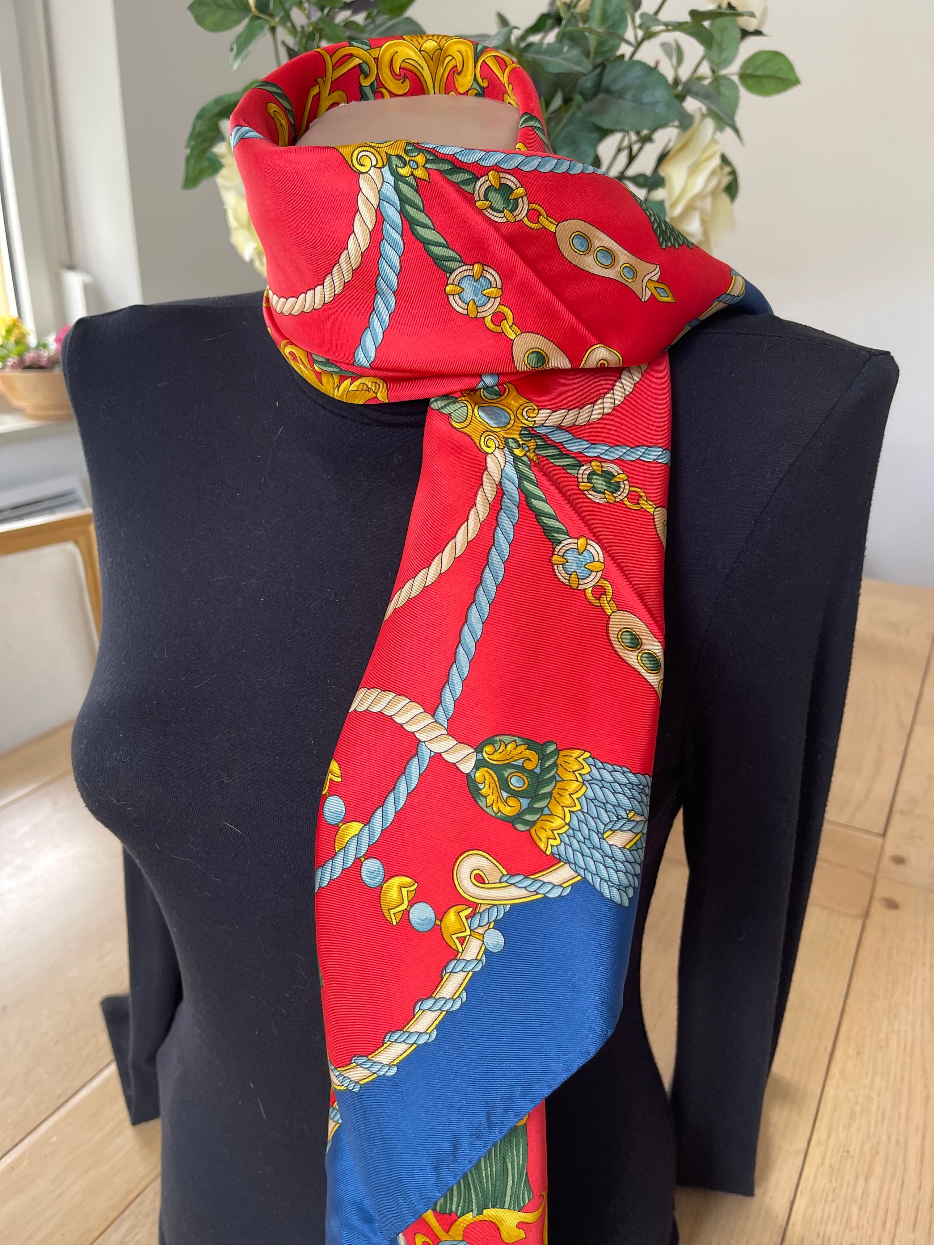 PAUL VERLAINE carré foulard schar schal sjaal seide soie silk