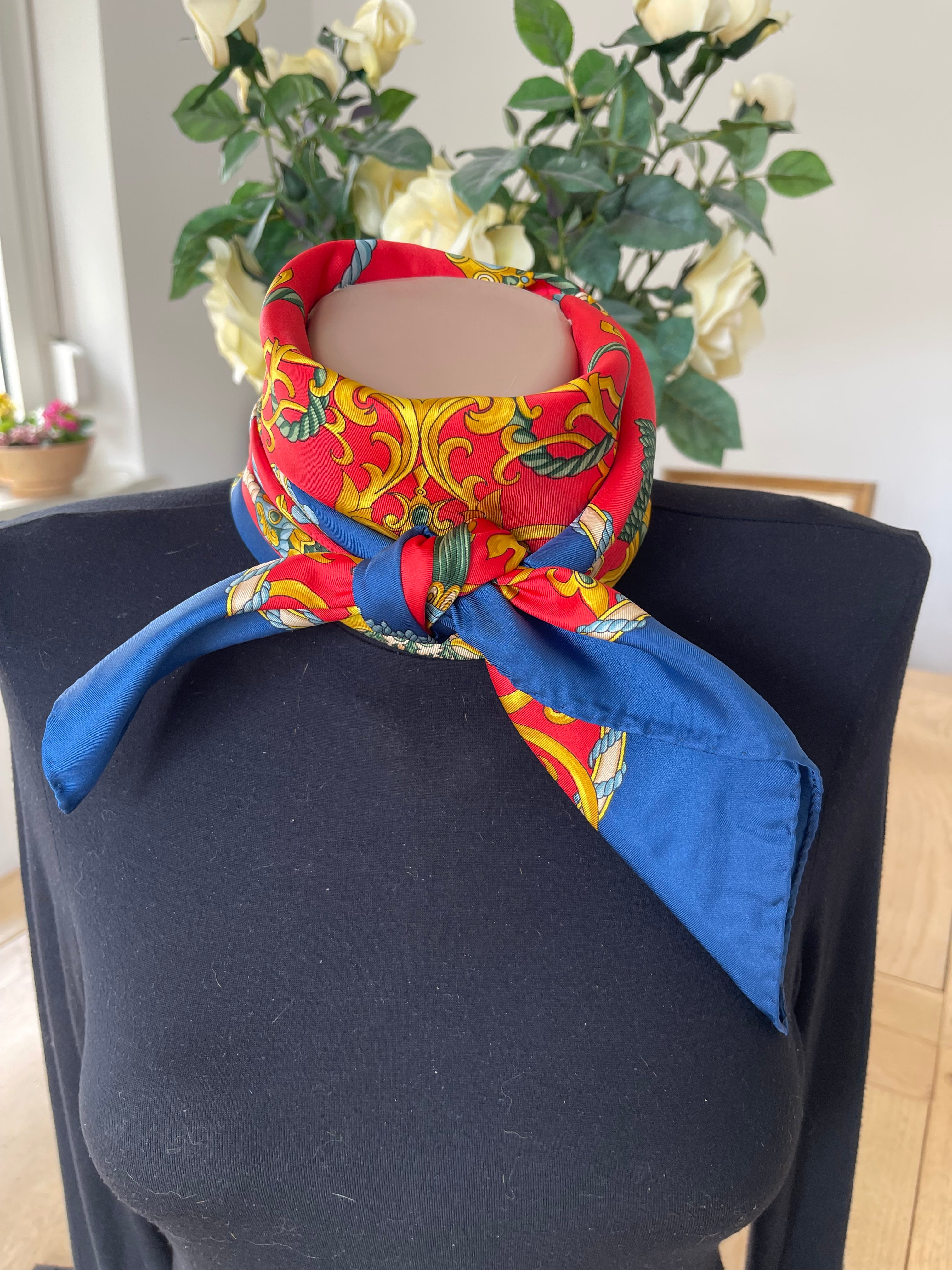 PAUL VERLAINE carré foulard schar schal sjaal seide soie silk