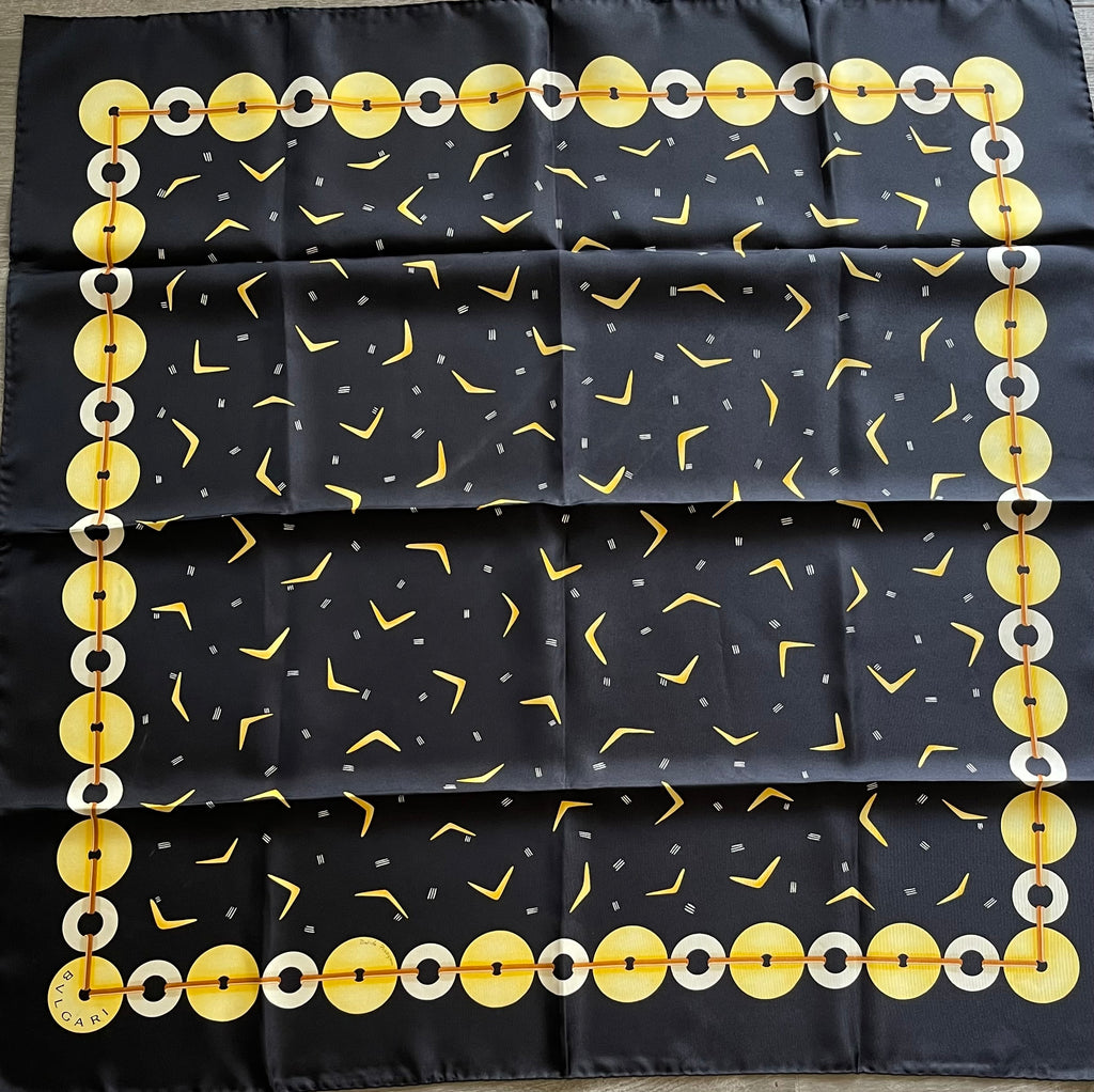BulgarI scarf foulard schal sjaal seide silk soie