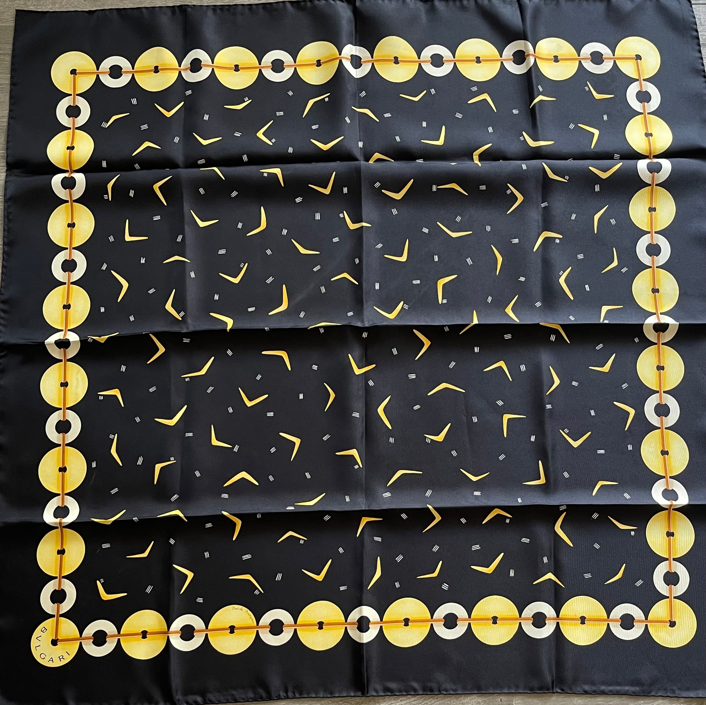 BulgarI scarf foulard schal sjaal seide silk soie