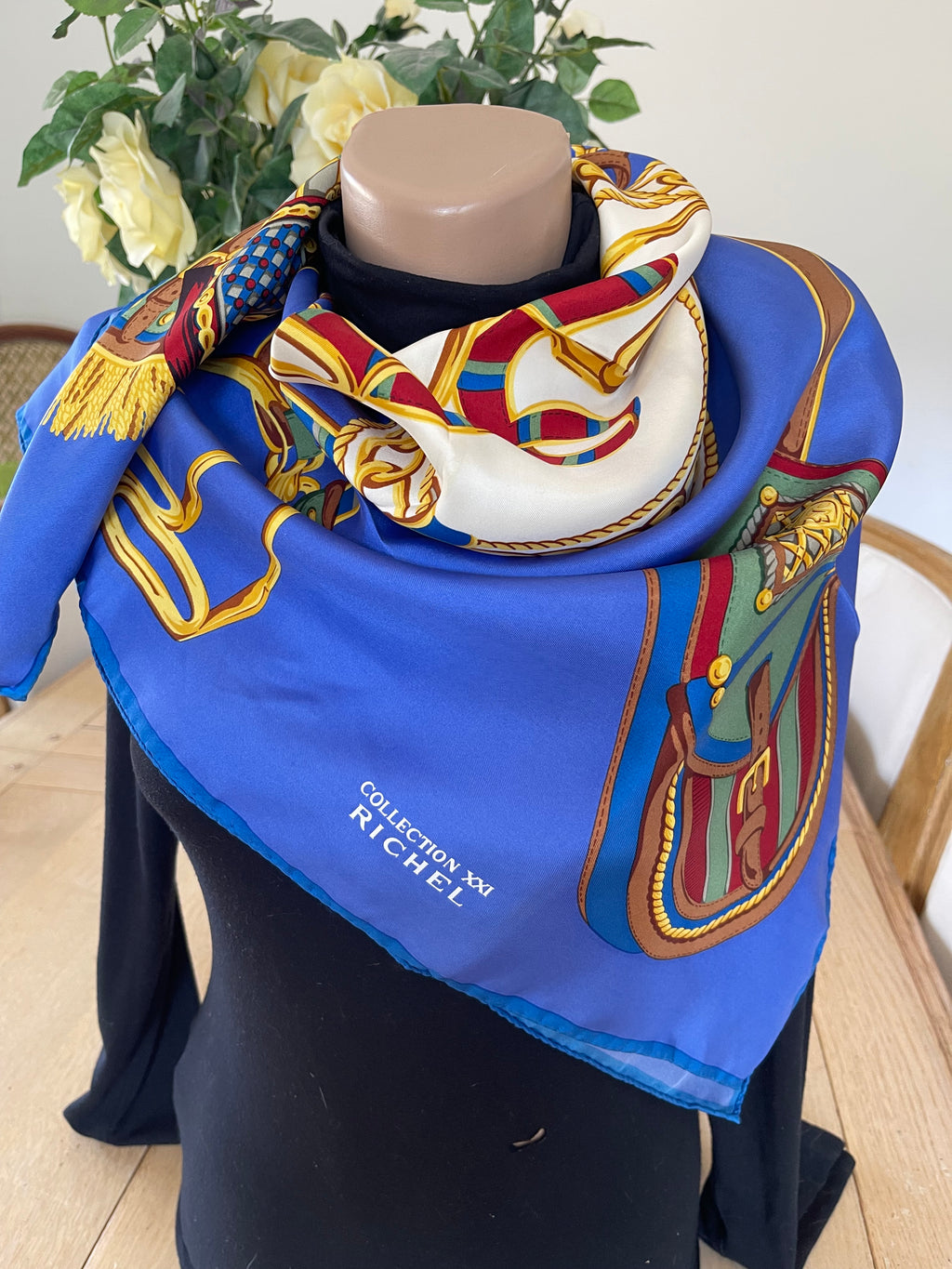 RICHEL carré foulard scarf schal sjaal seide silk soie