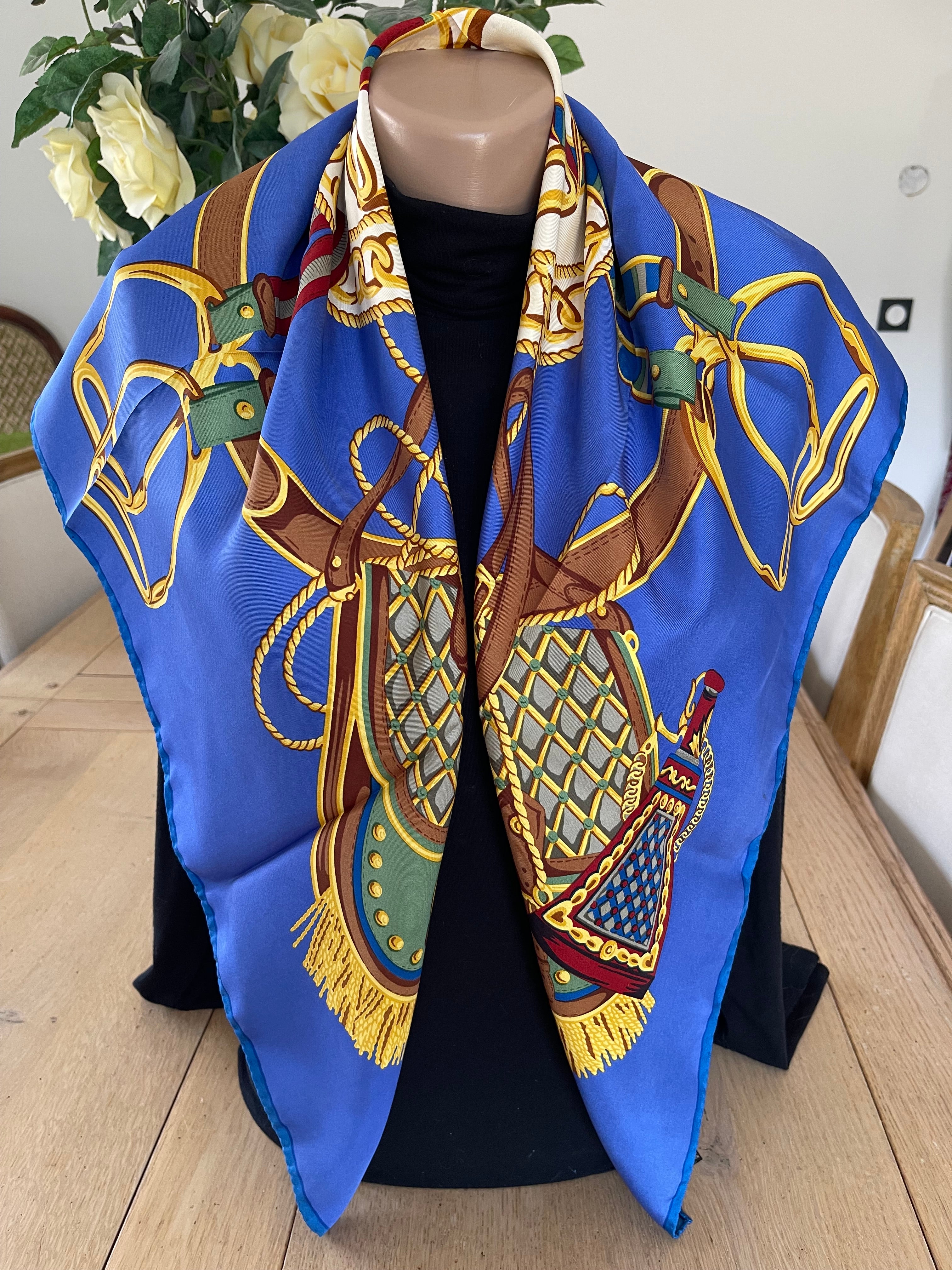 RICHEL carré foulard scarf schal sjaal seide silk soie