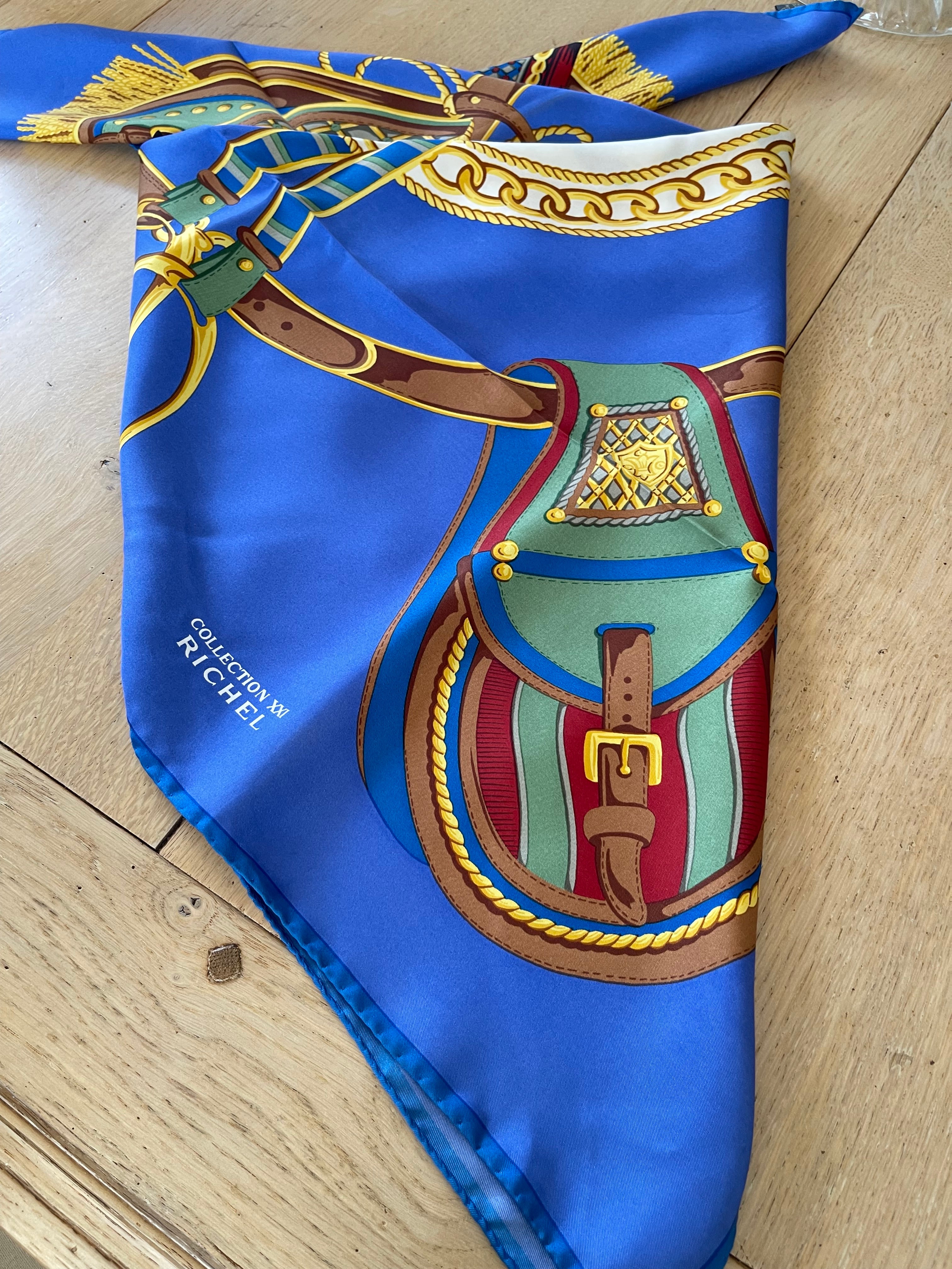 RICHEL carré foulard scarf schal sjaal seide silk soie