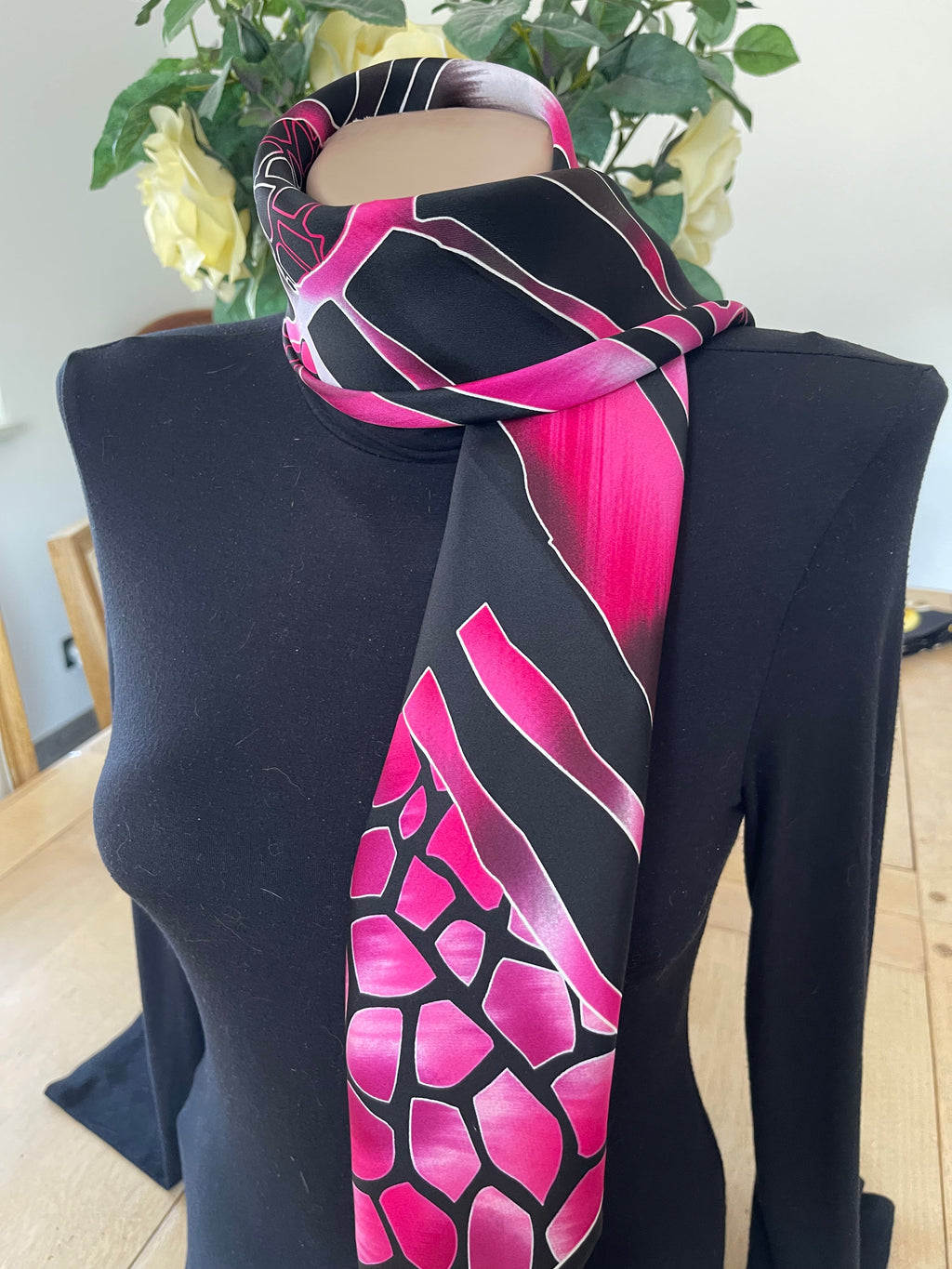 Jean Louis SCHERRER foulard carré scarf schal sjaal seide soie silk