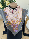 GABRIELLI foulard carré scarf schal sjaal seide soie silk