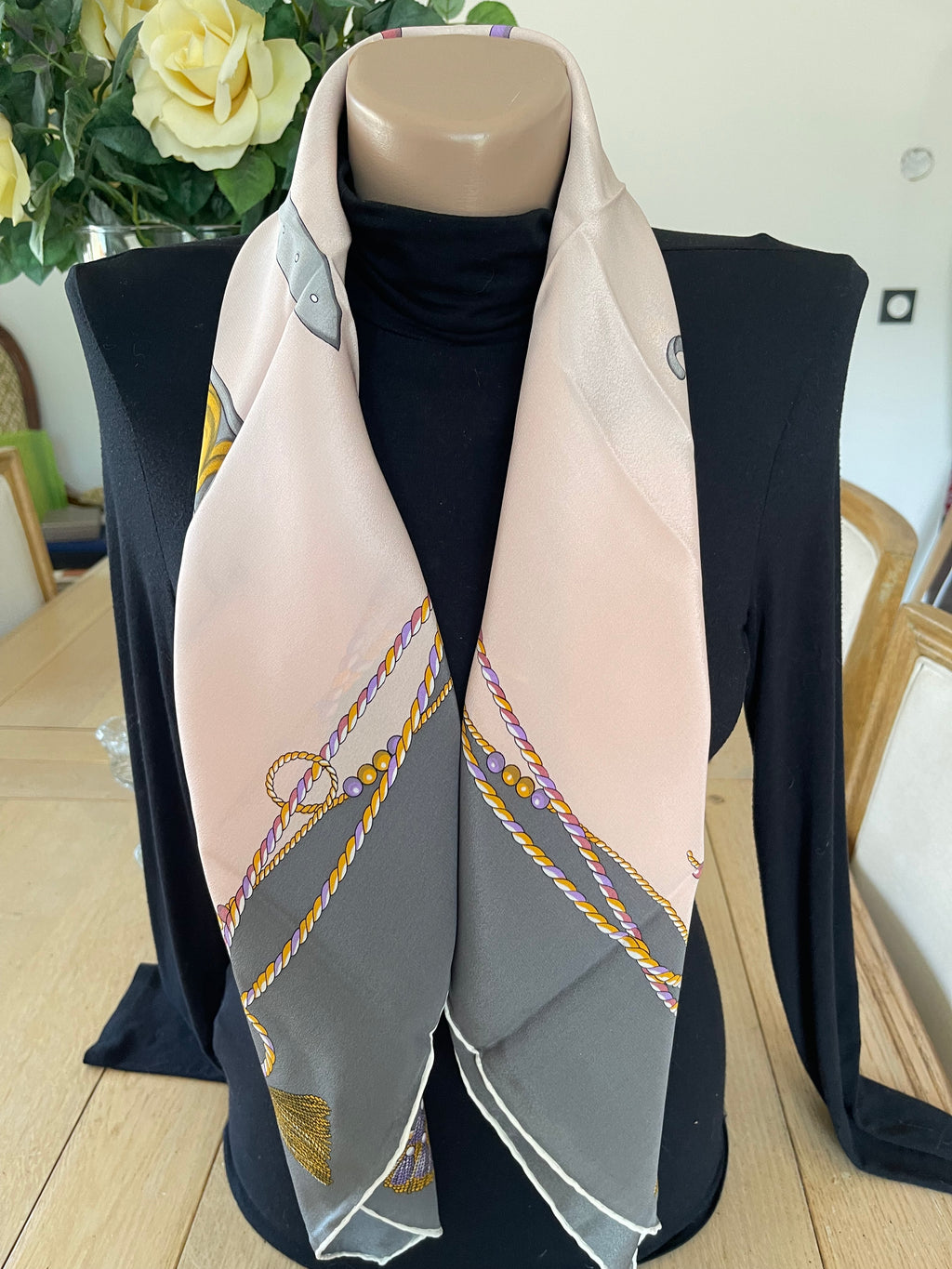 GABRIELLI foulard carré scarf schal sjaal seide soie silk