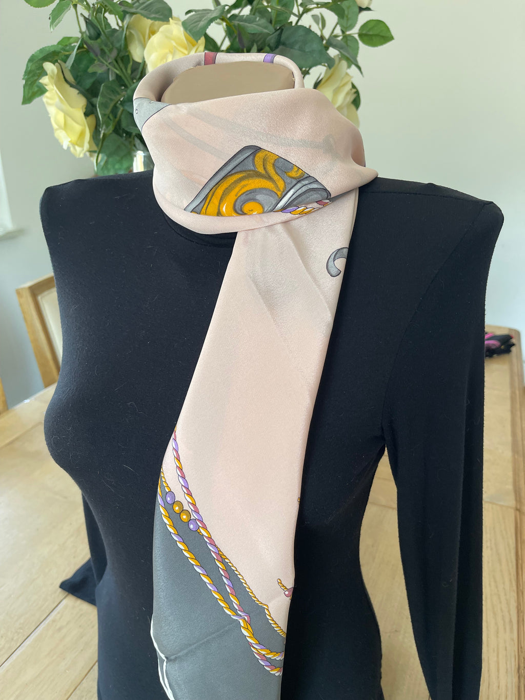 GABRIELLI foulard carré scarf schal sjaal seide soie silk