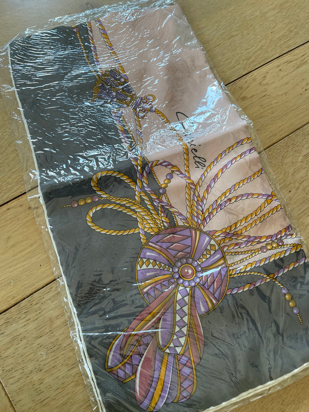 GABRIELLI foulard carré scarf schal sjaal seide soie silk