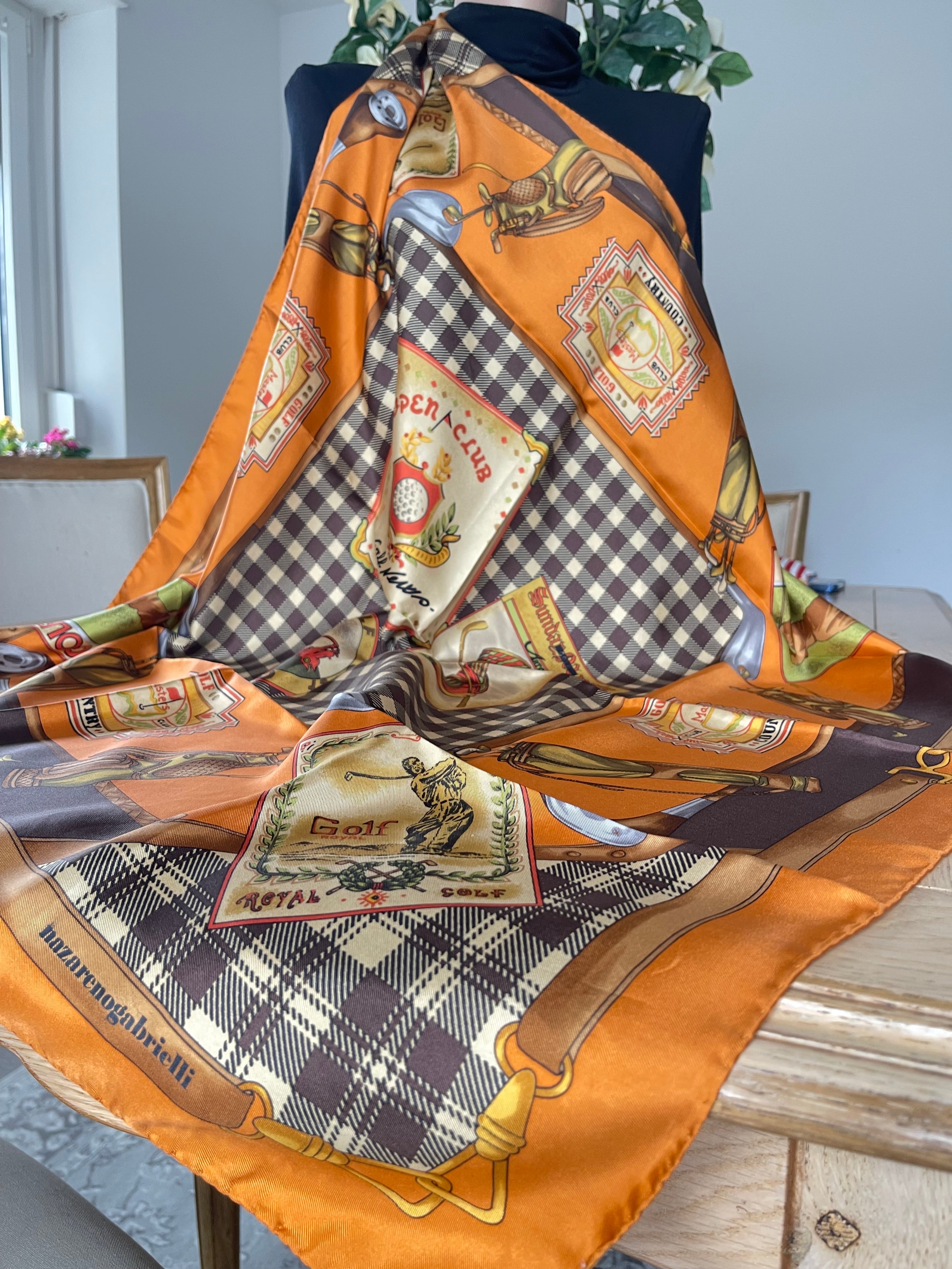 NAZARENOGABRIELLI carré foulard scarf schal sjaal seide silk soie