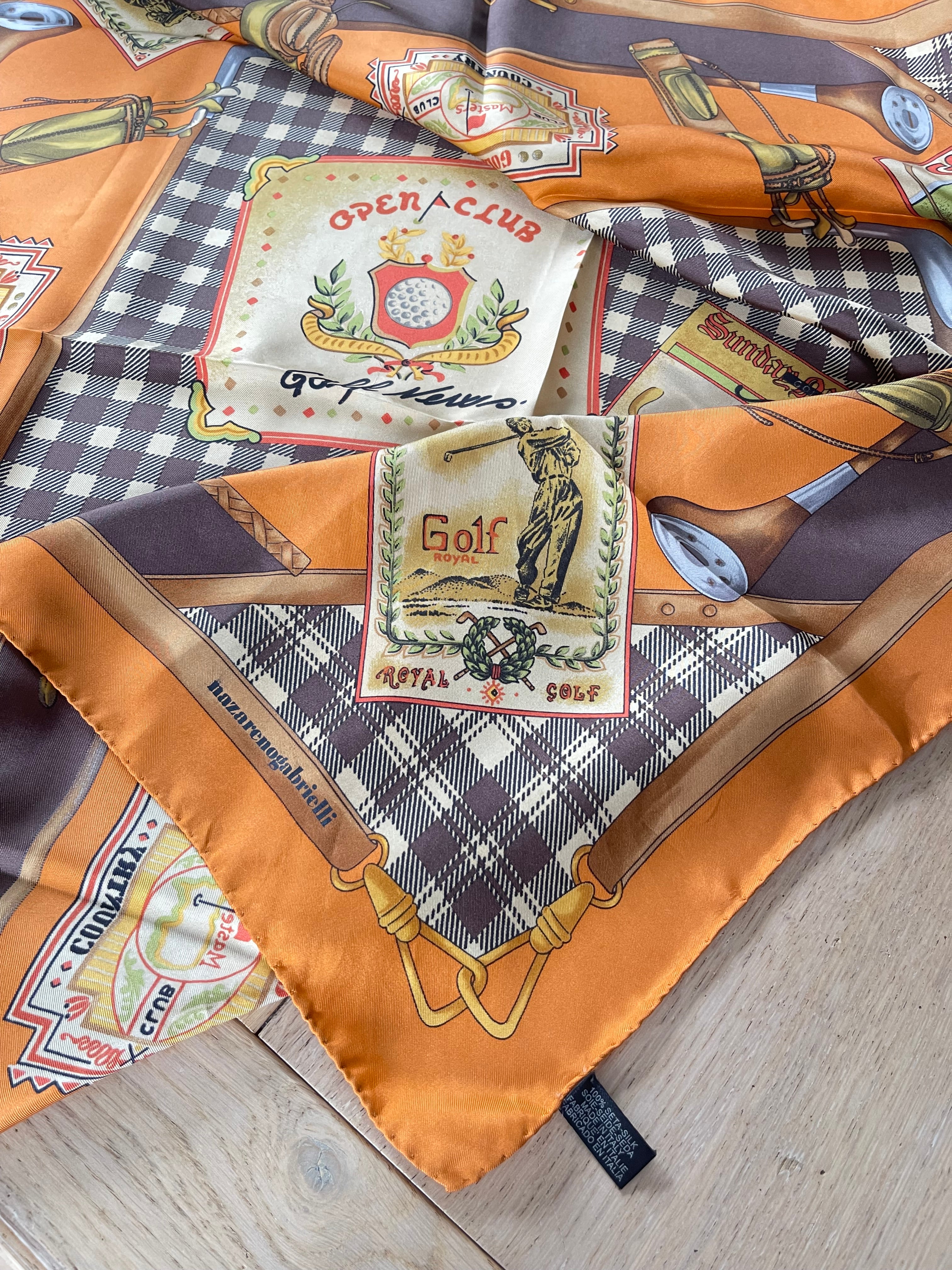NAZARENOGABRIELLI carré foulard scarf schal sjaal seide silk soie