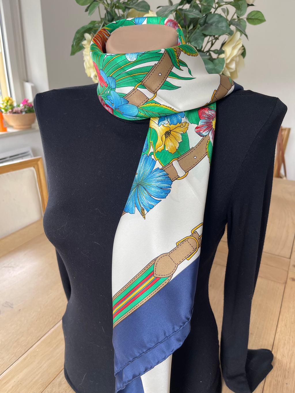 CELINE carré foulard scarf schal sjaal seide soie silk