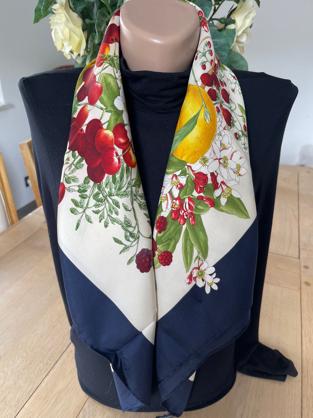 R DI RATTI carré foulard scarf schal sjaal seide silk soie