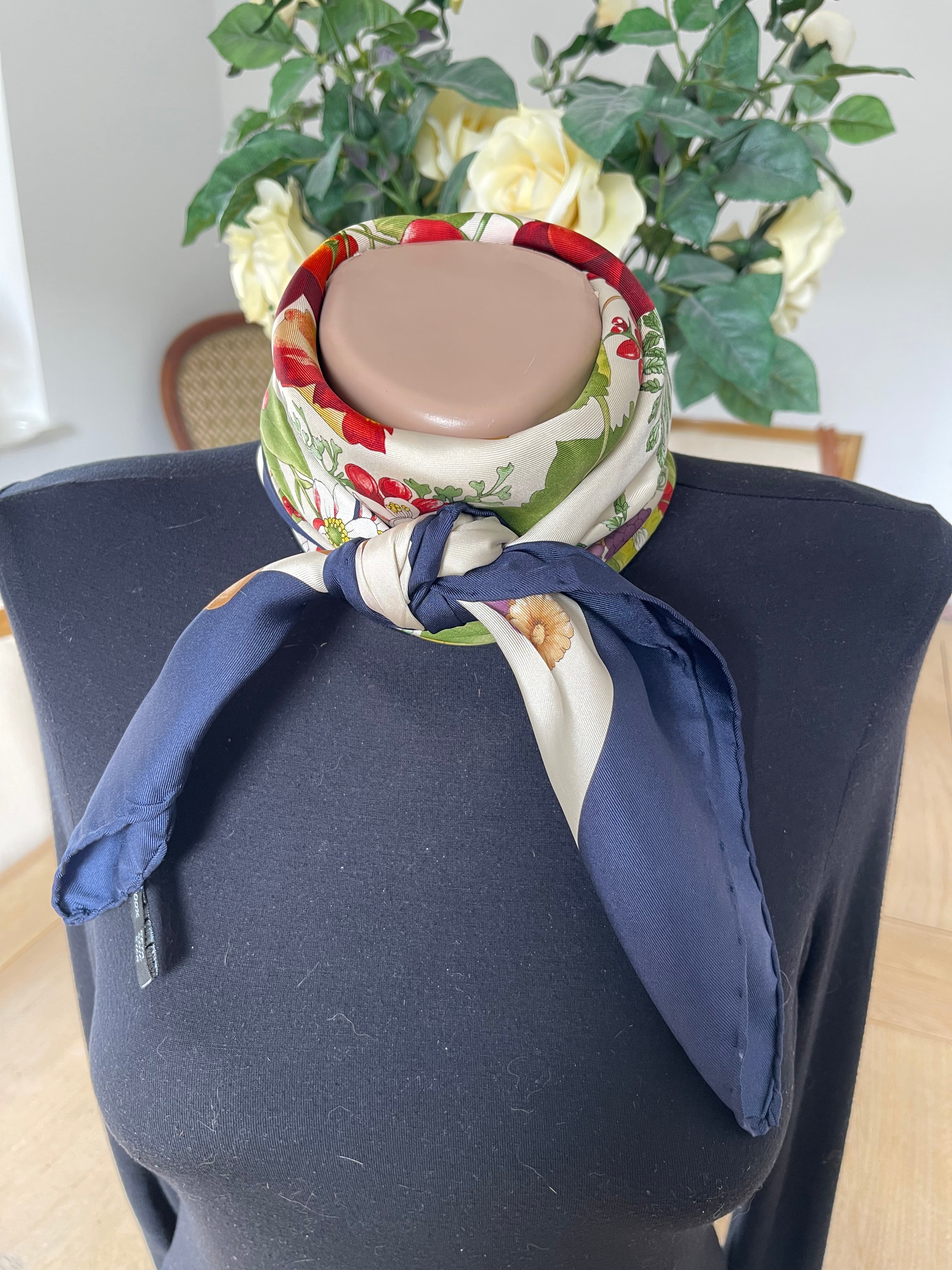 R DI RATTI carré foulard scarf schal sjaal seide silk soie