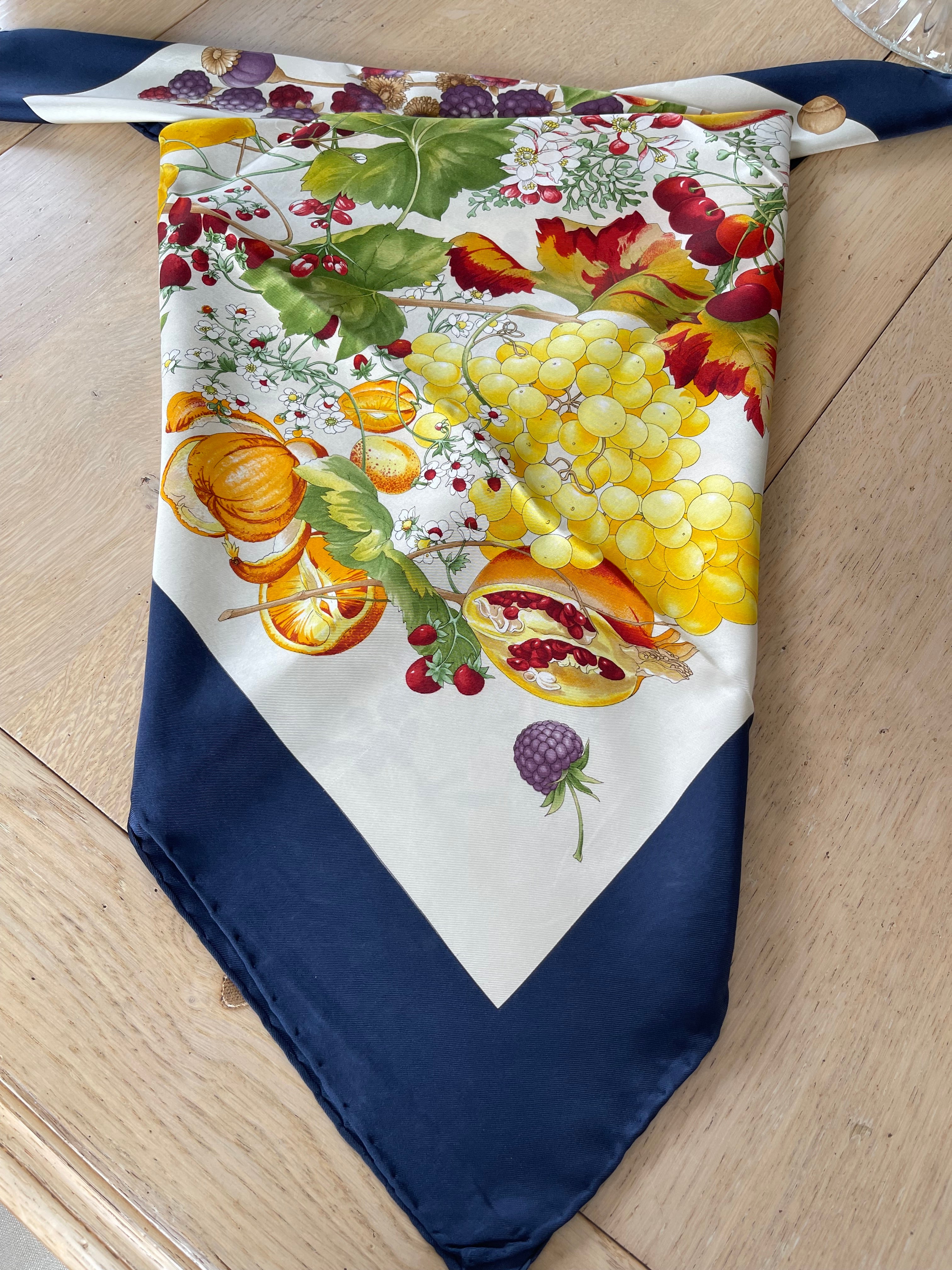 R DI RATTI carré foulard scarf schal sjaal seide silk soie