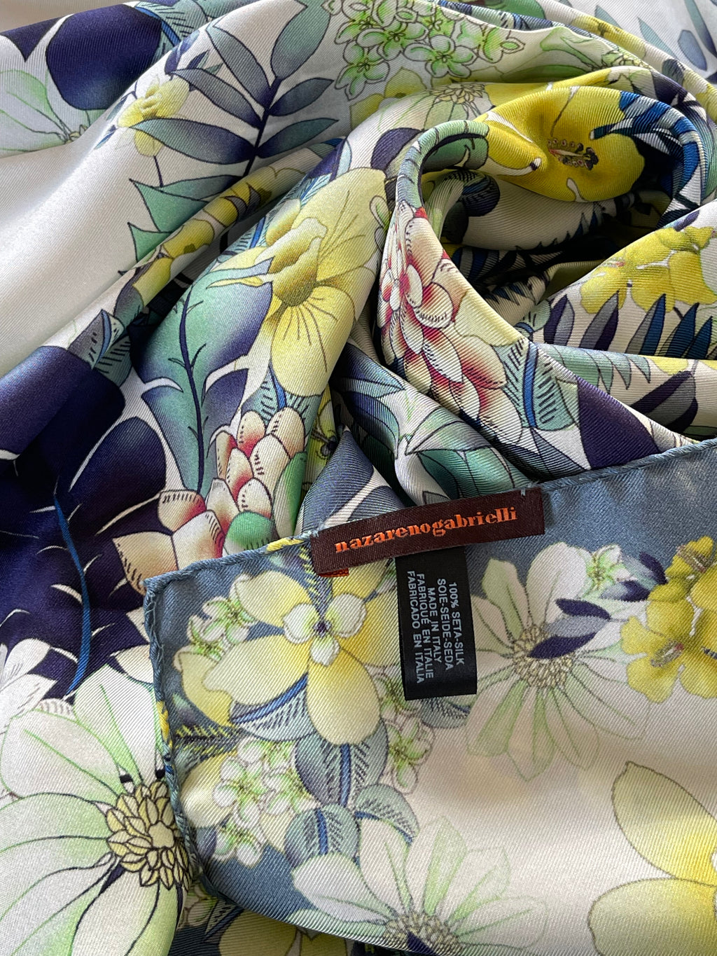 NAZARENOGABRIELLI carré foulard schal scarf sjaal seide silk soie