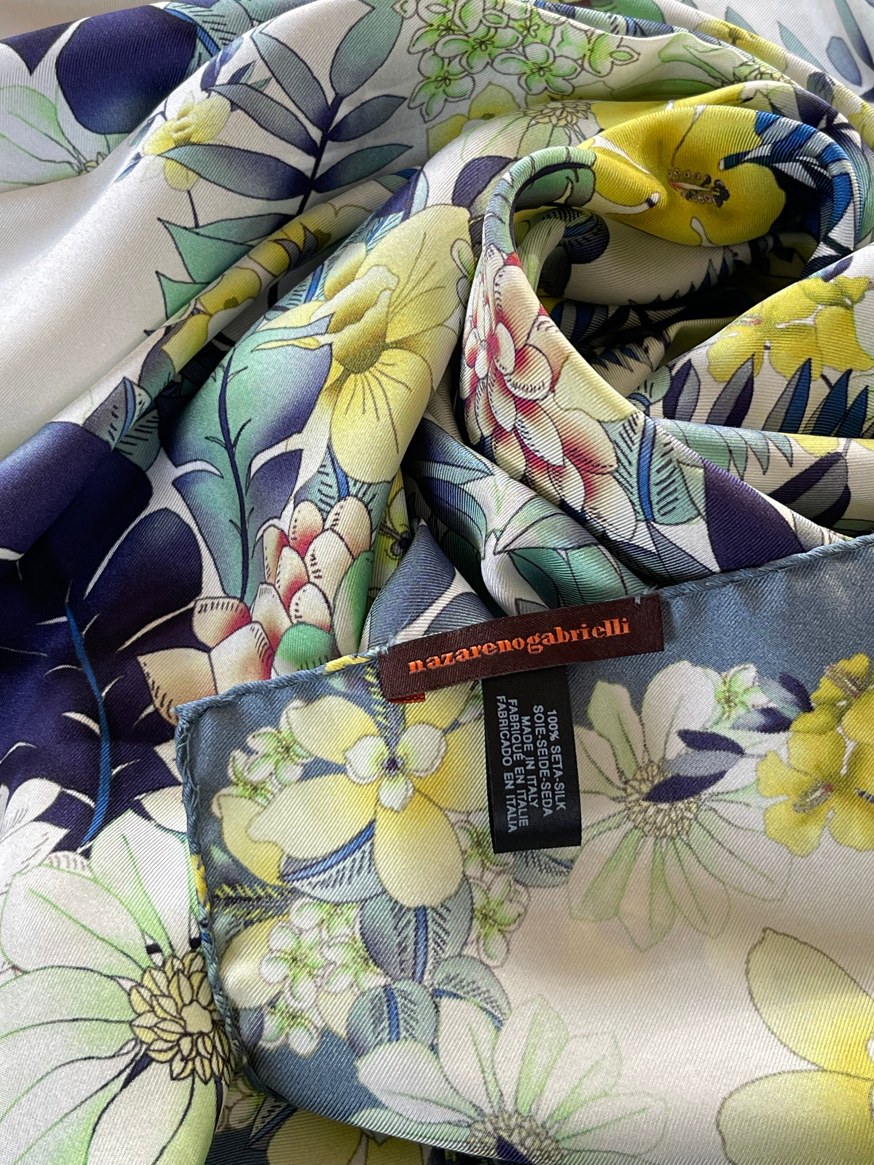 NAZARENOGABRIELLI carré foulard schal scarf sjaal seide silk soie